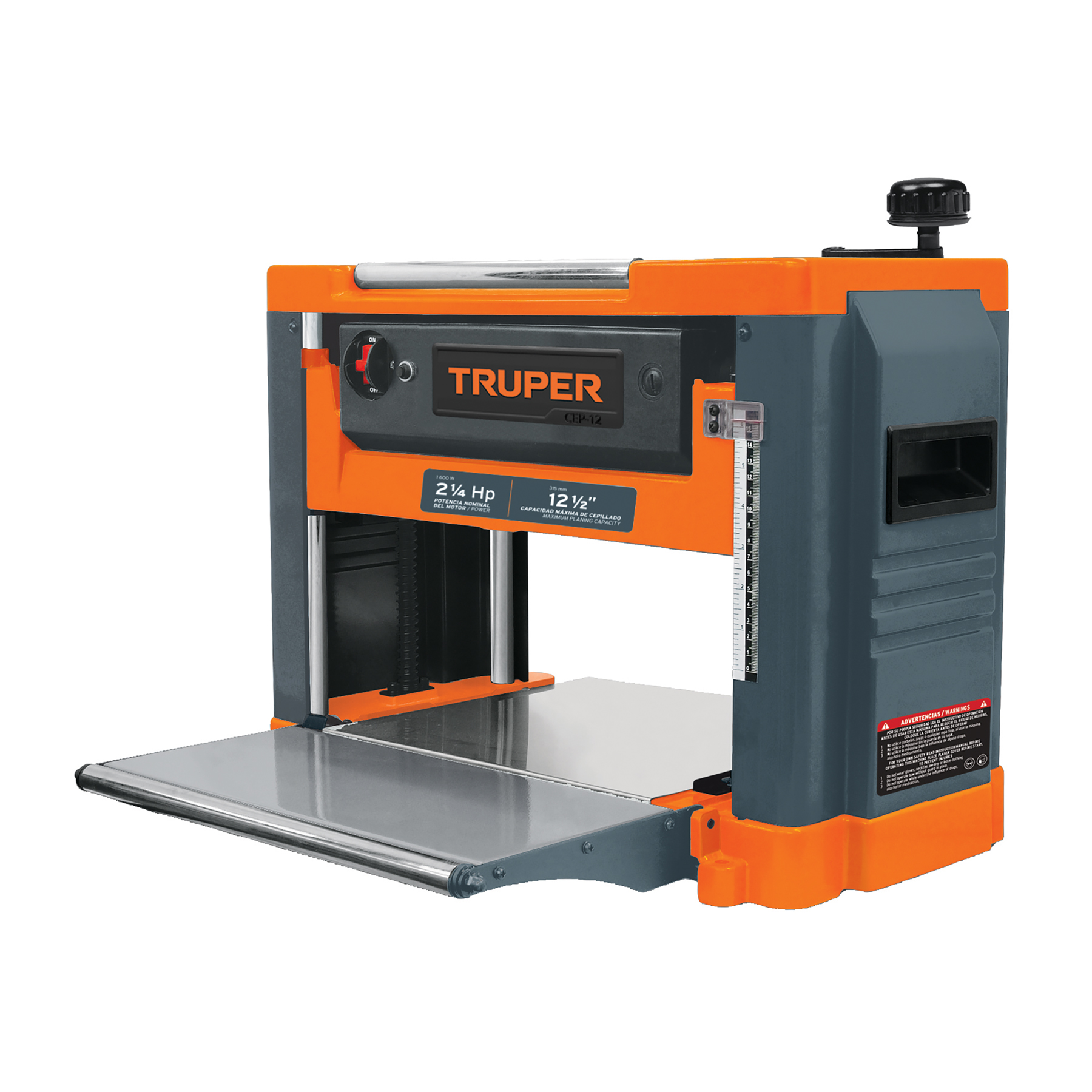 Cepillo portátil 12-1/2', 2-1/4 HP (1600 W), Truper