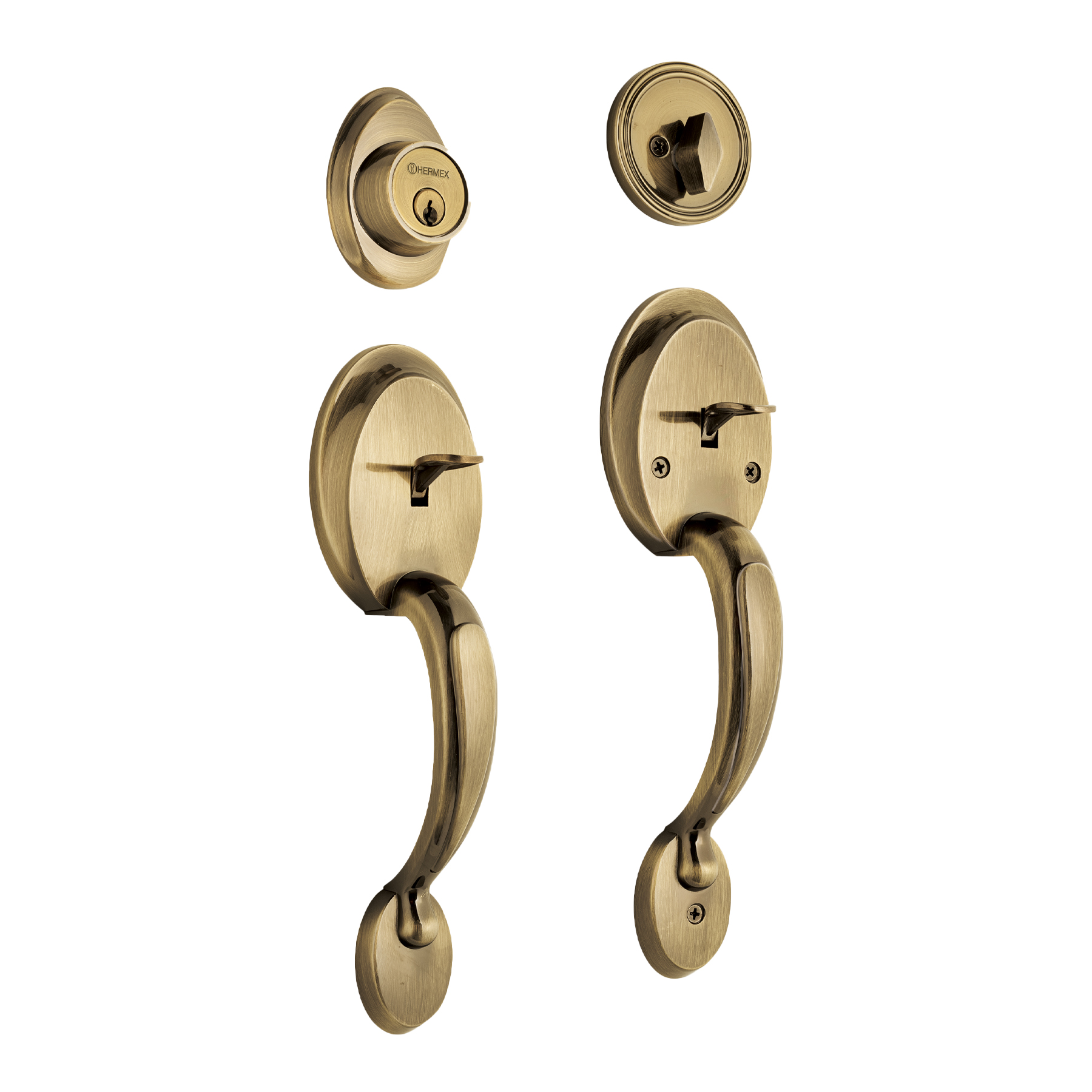 Doble jaladera y perilla, Berna mariposa, LA, BASIC