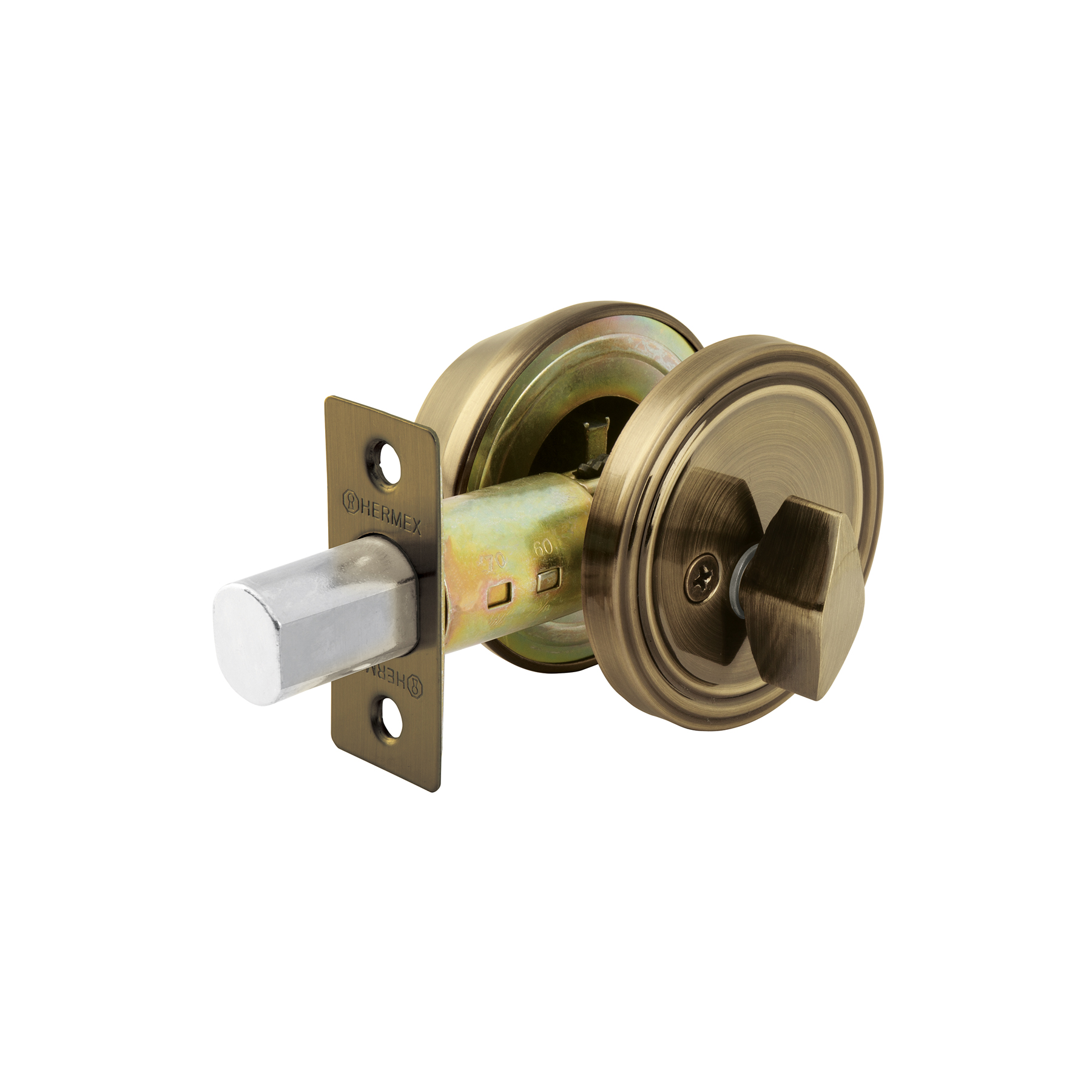 Cerrojo llave-mariposa latón antiguo, llave tradicional