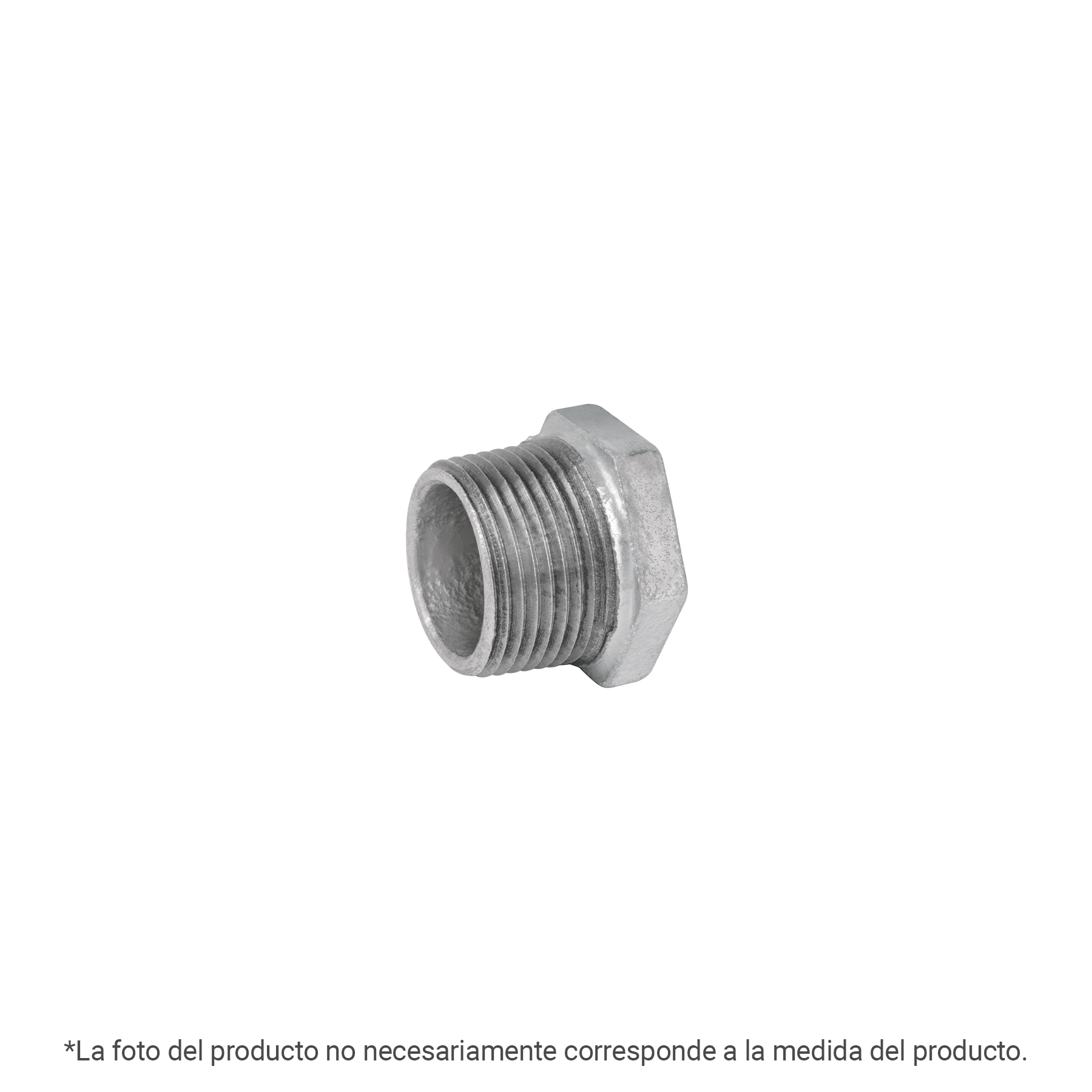 Reducción bushing acero galvanizado 1/2x1/4', FOSET