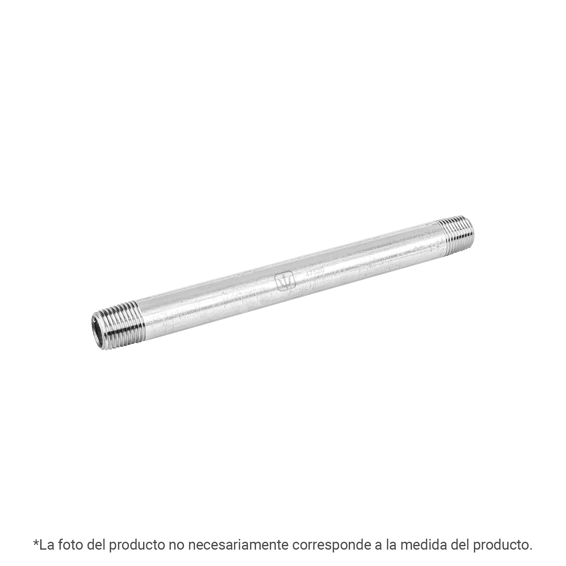 Niple de acero galvanizado 1/2' x 5', Foset