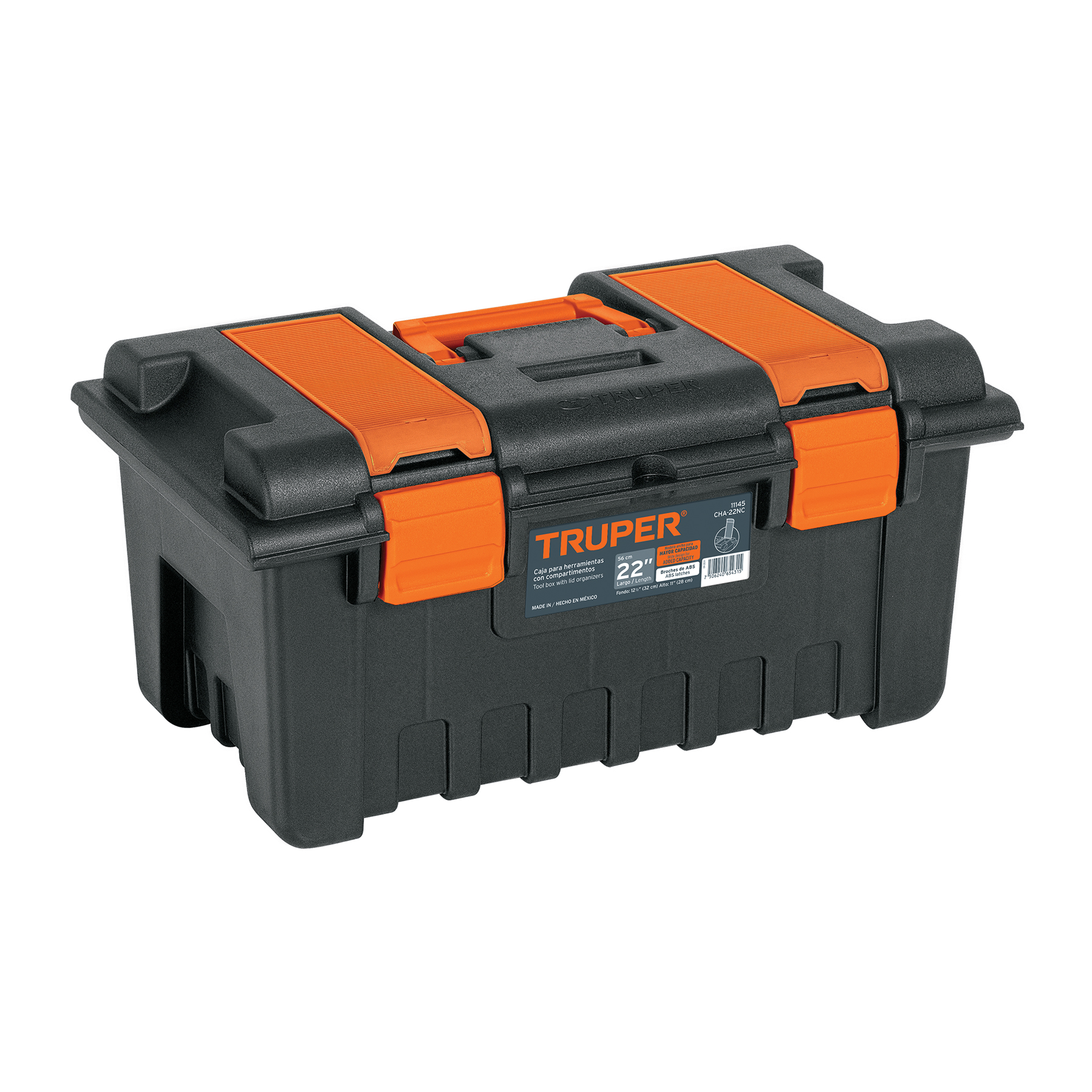 Caja para herramienta de 22' con compartimentos, TRUPER
