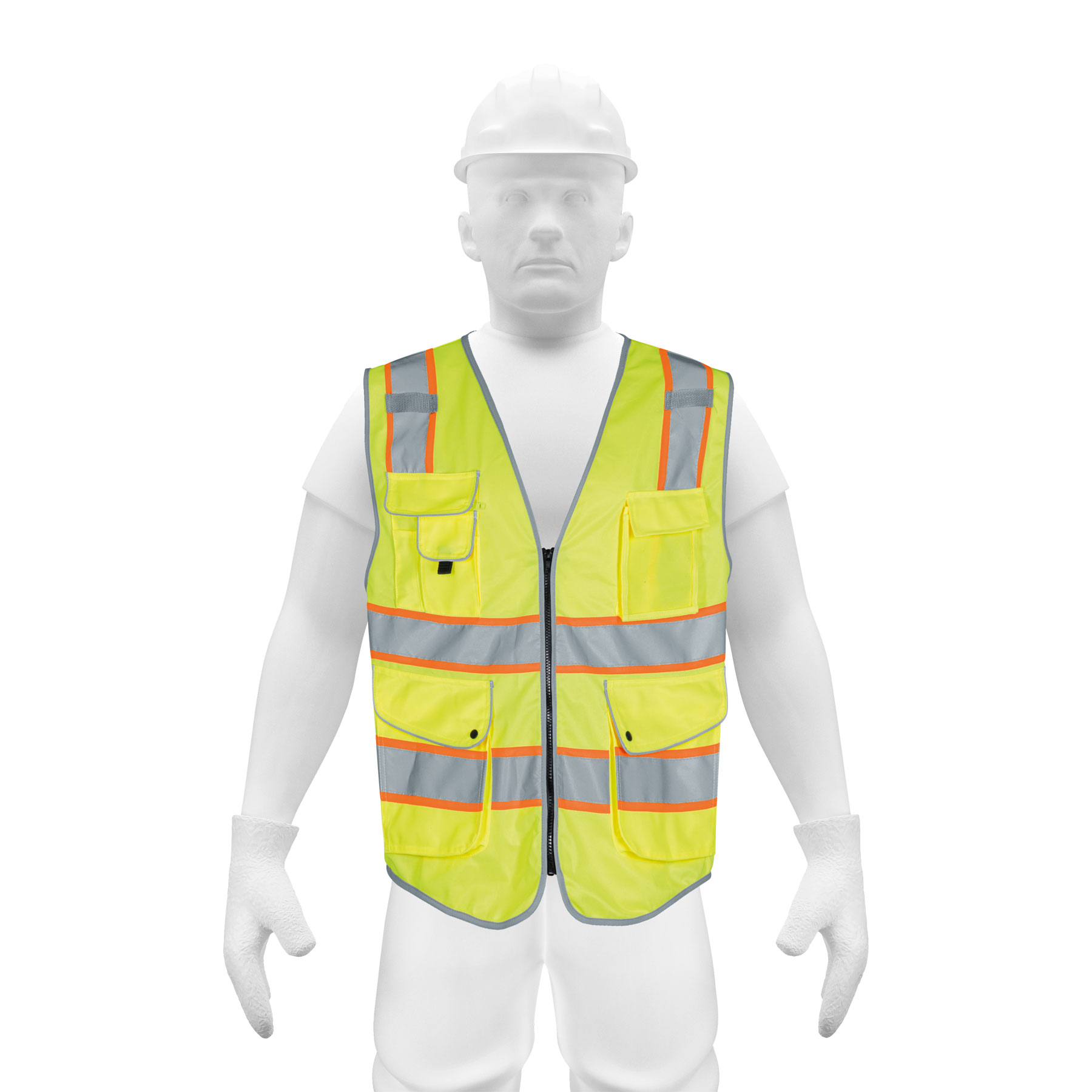 Chaleco de seguridad de alta visibilidad, verde, G, EXPERT