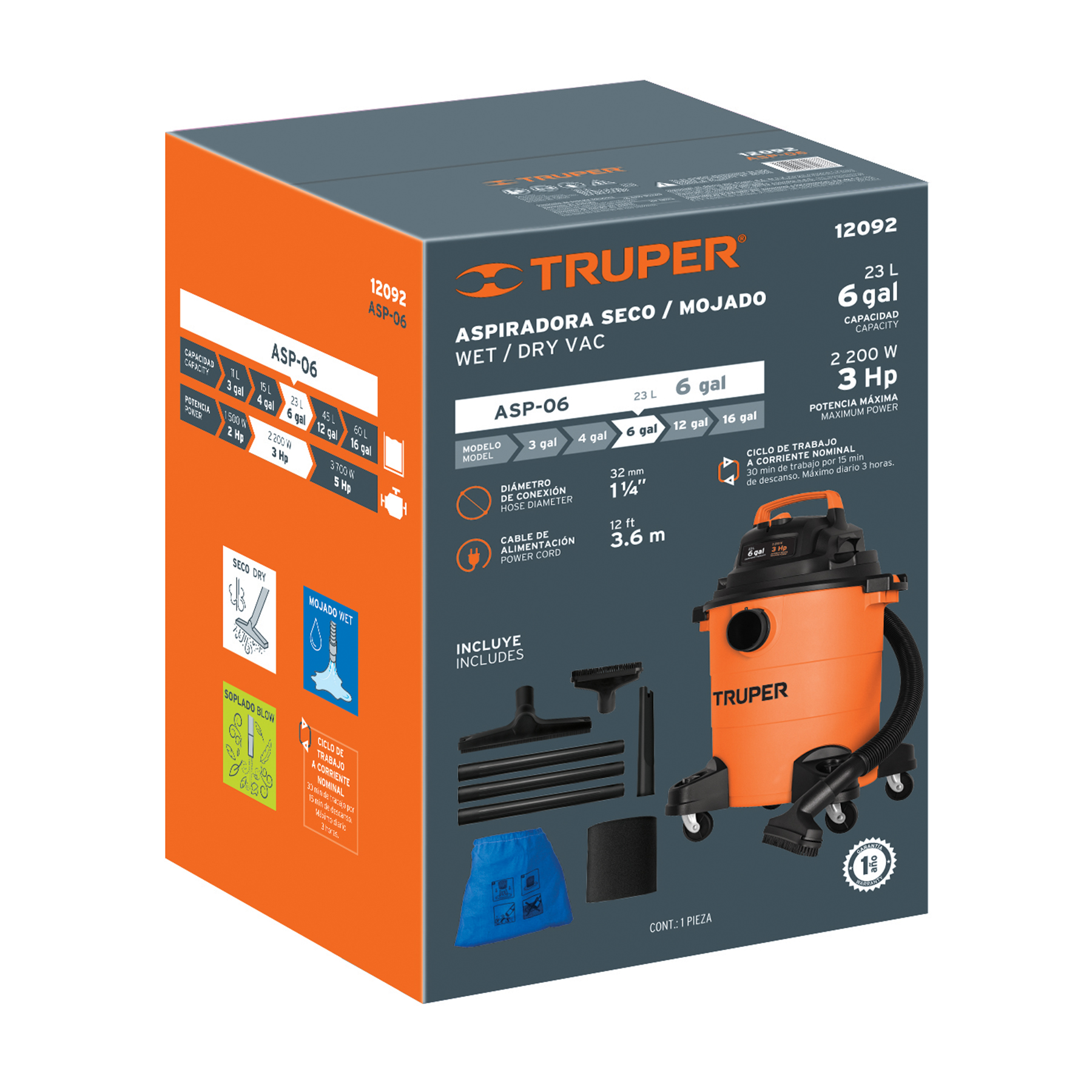 Caja de empaque de repuesto para ASP-06, Truper