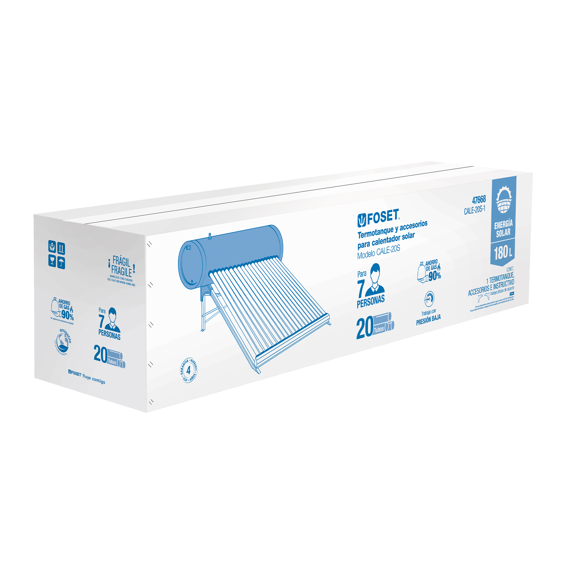 Caja de empaque de repuesto para termotanque CALE-20S