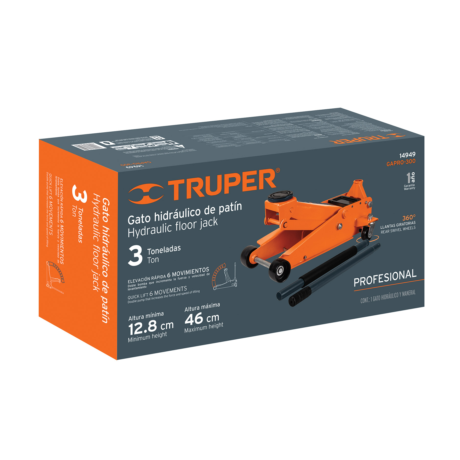 Caja de empaque de repuesto para GAPRO-300, TRUPER