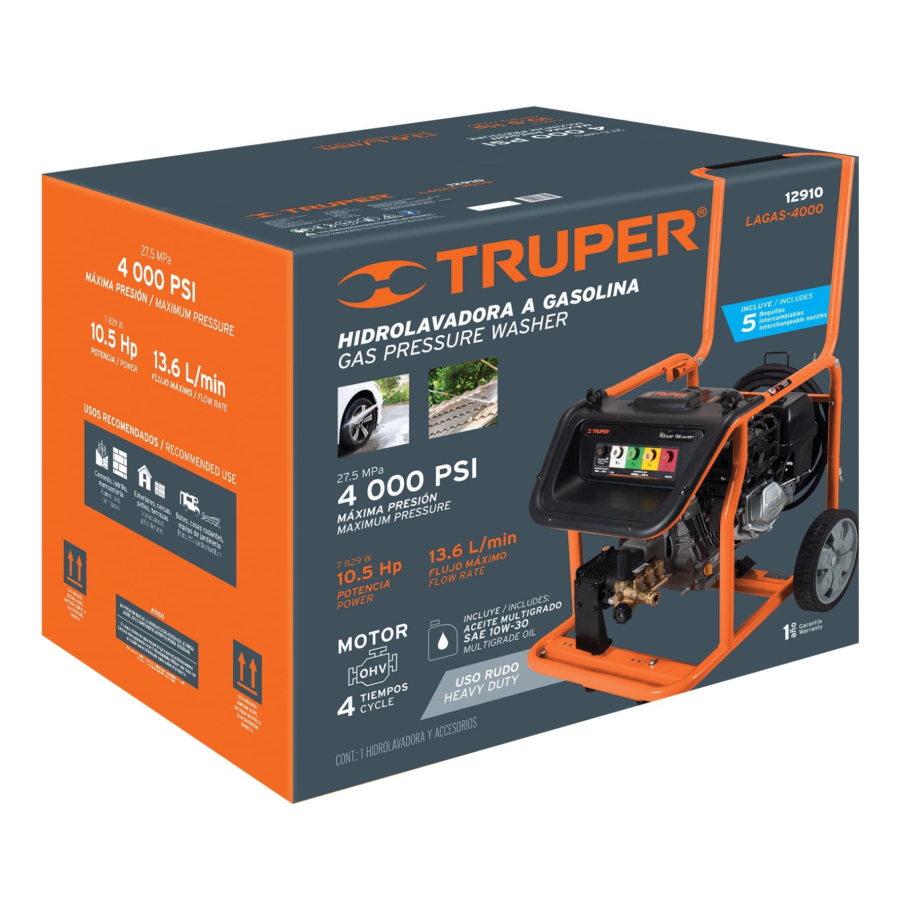 Caja de empaque de repuesto para LAGAS-4000, Truper