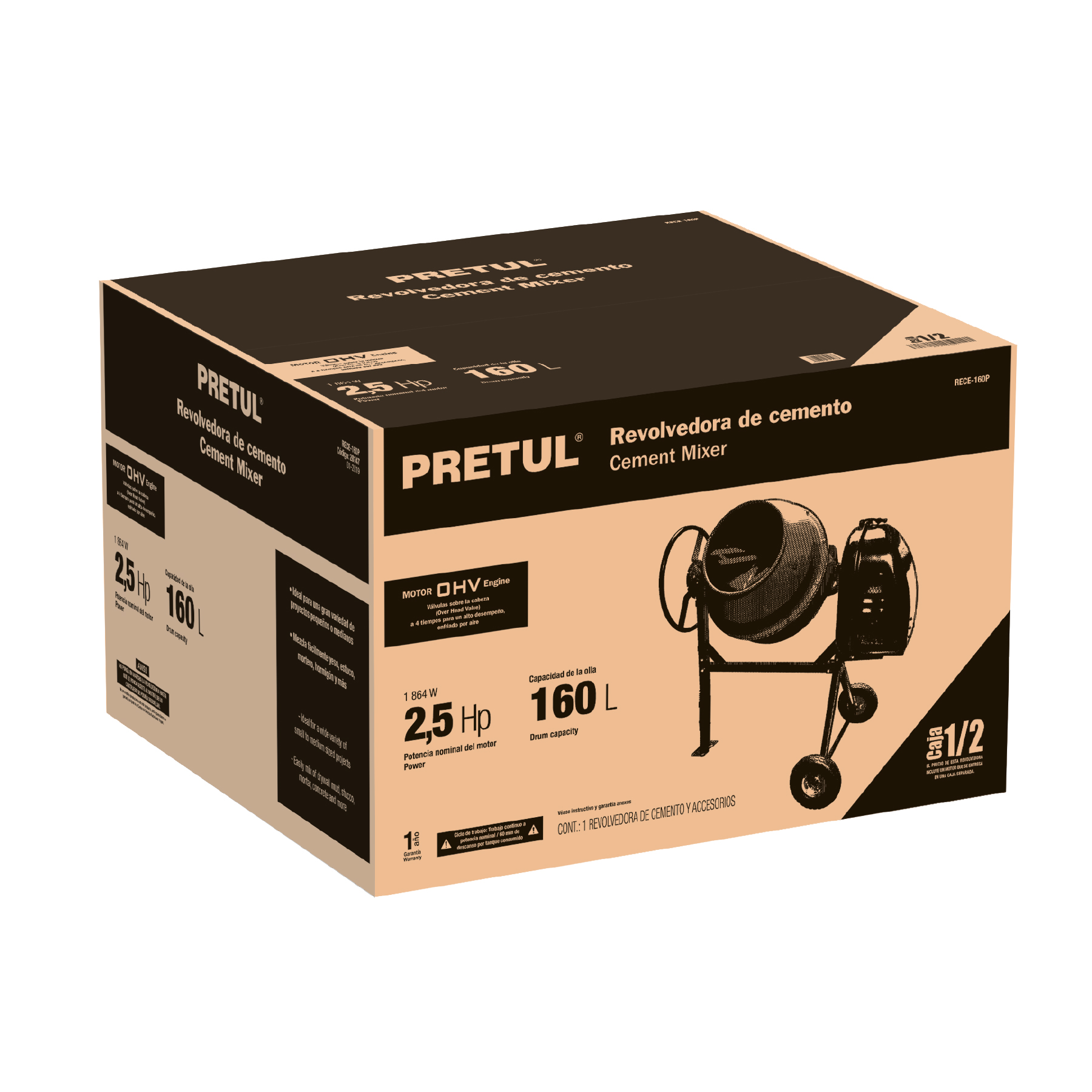 Caja de empaque de repuesto p/accesorios RECE-160P, PRETUL