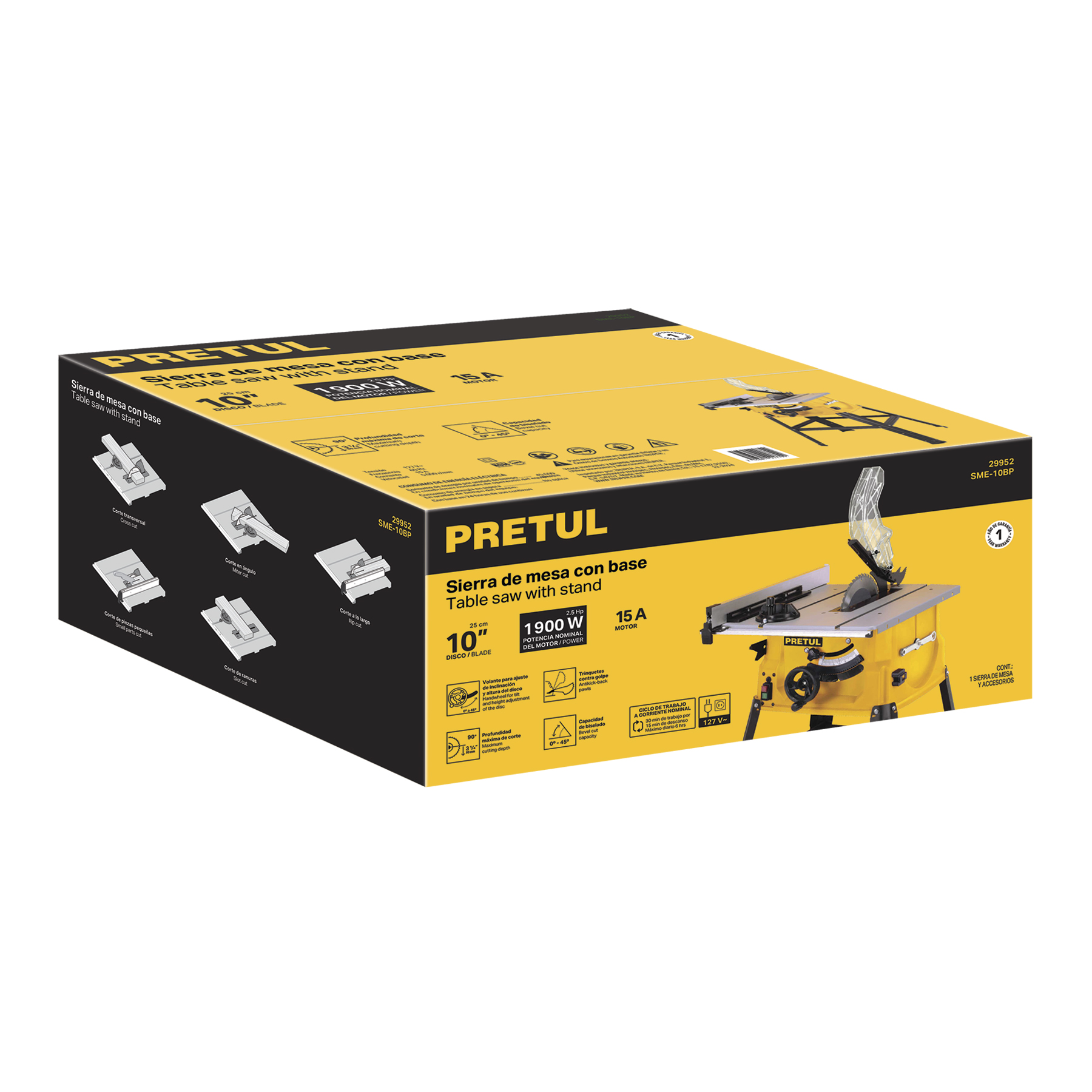 Caja de empaque de repuesto para SME-10BP, PRETUL