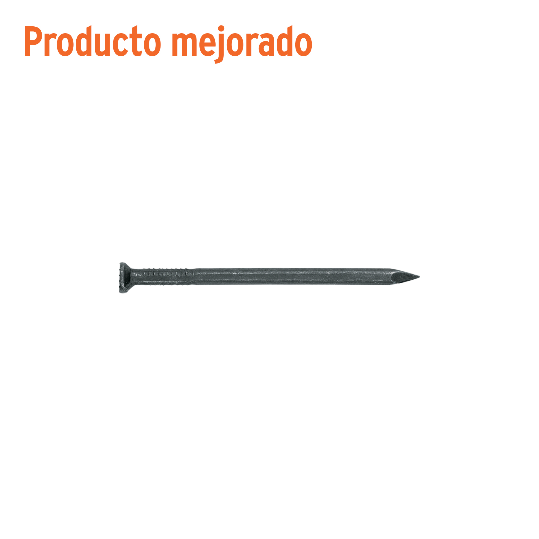 Kilo de clavos para concreto 2-1/2' negros, caja de 25 kg