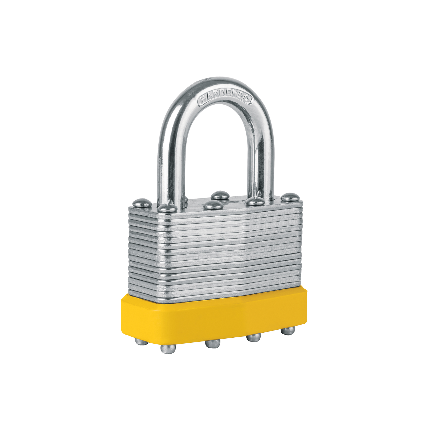 Candado laminado, 45mm, gancho corto, blister, HERMEX BASIC