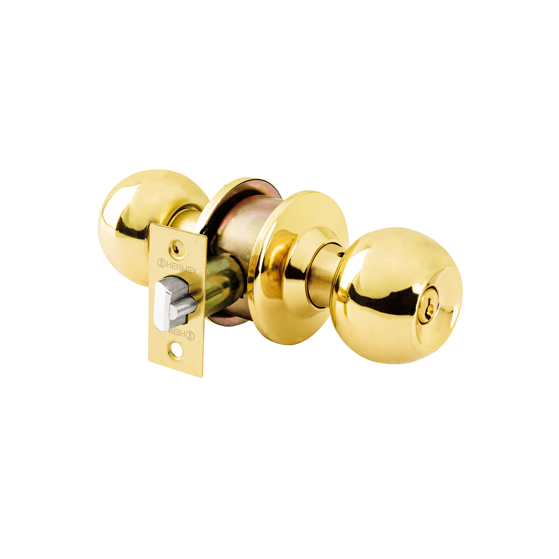 Combo cerraduras, llave-mariposa, L.brillante, HERMEX BASIC