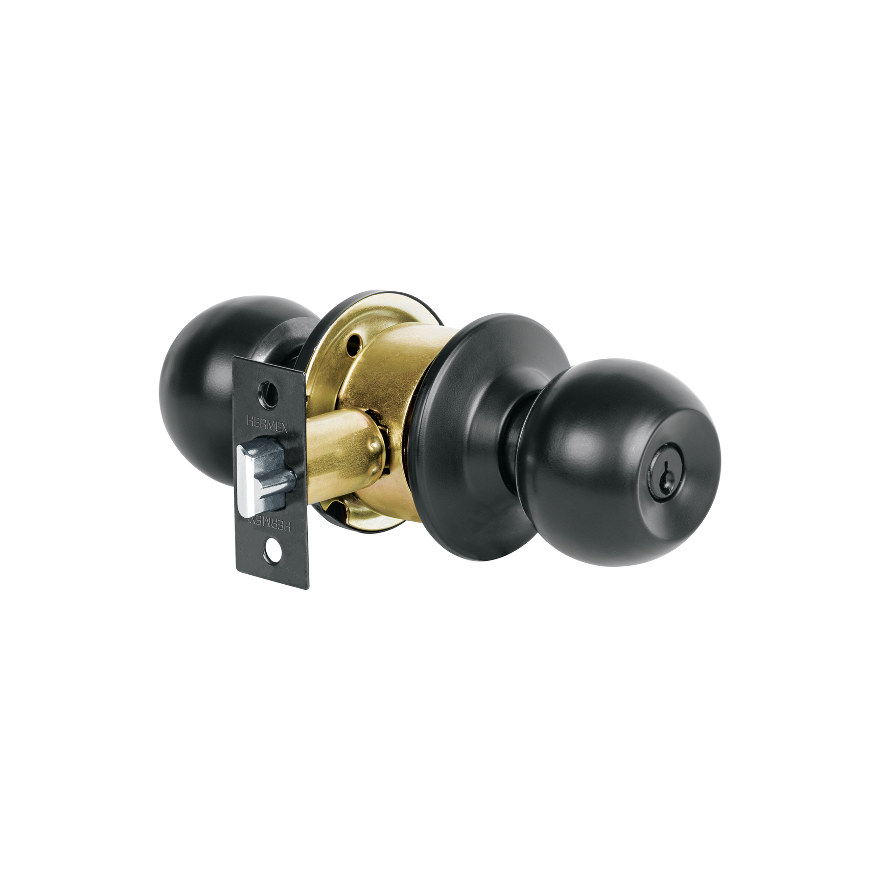 Combo cerraduras, llave-llave, Negro, Hemex BASIC