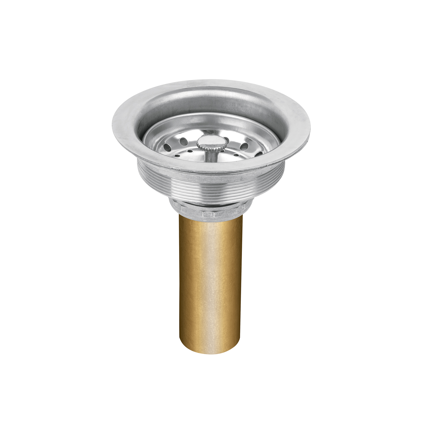 Contracanasta 3-1/2' inox, tubo latón, Foset