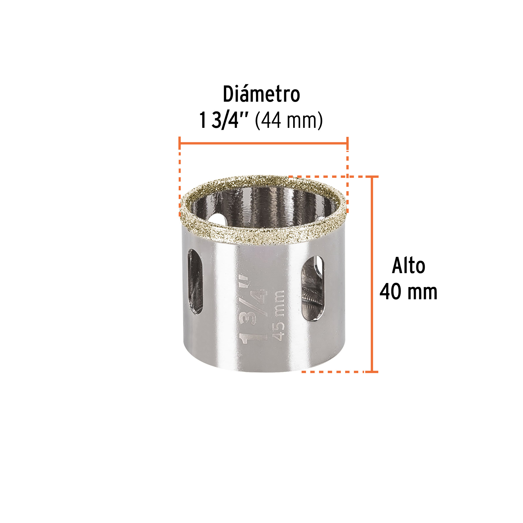 Brocasierra diamante 1-3/4' borde continuo, Truper - Imagen 3