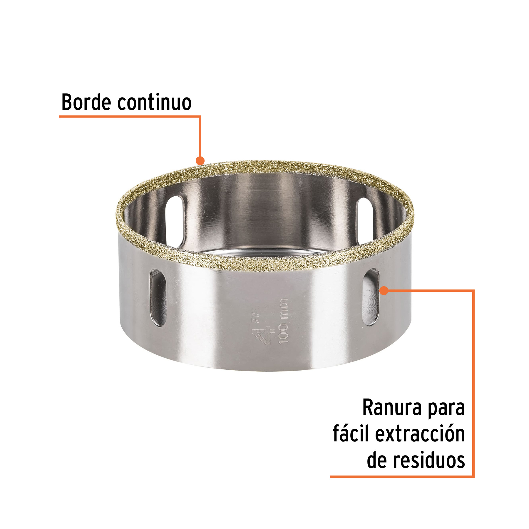 Brocasierra diamante 4' borde continuo, Truper - Imagen 2