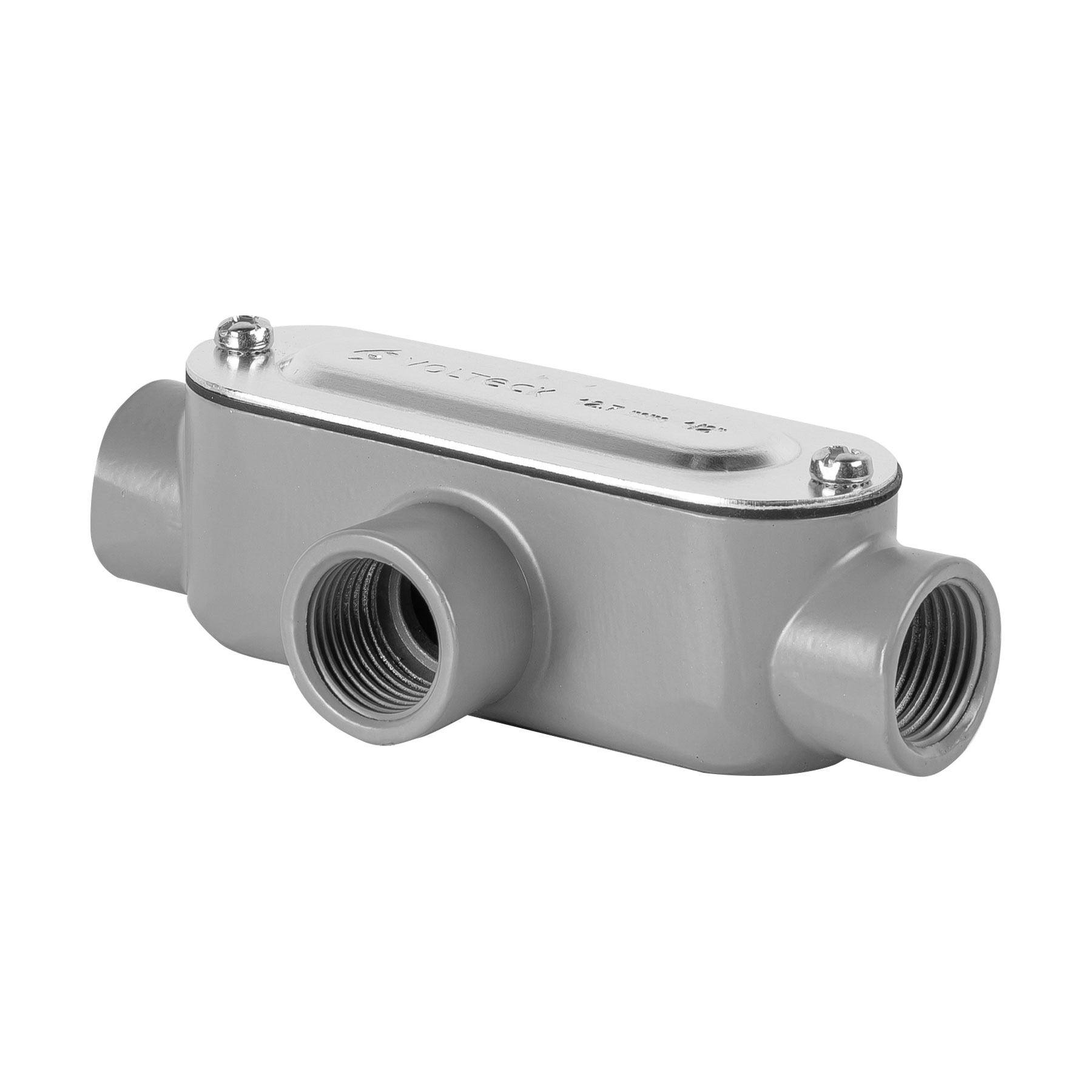 Condulet 1/2' conexión tipo T, Volteck