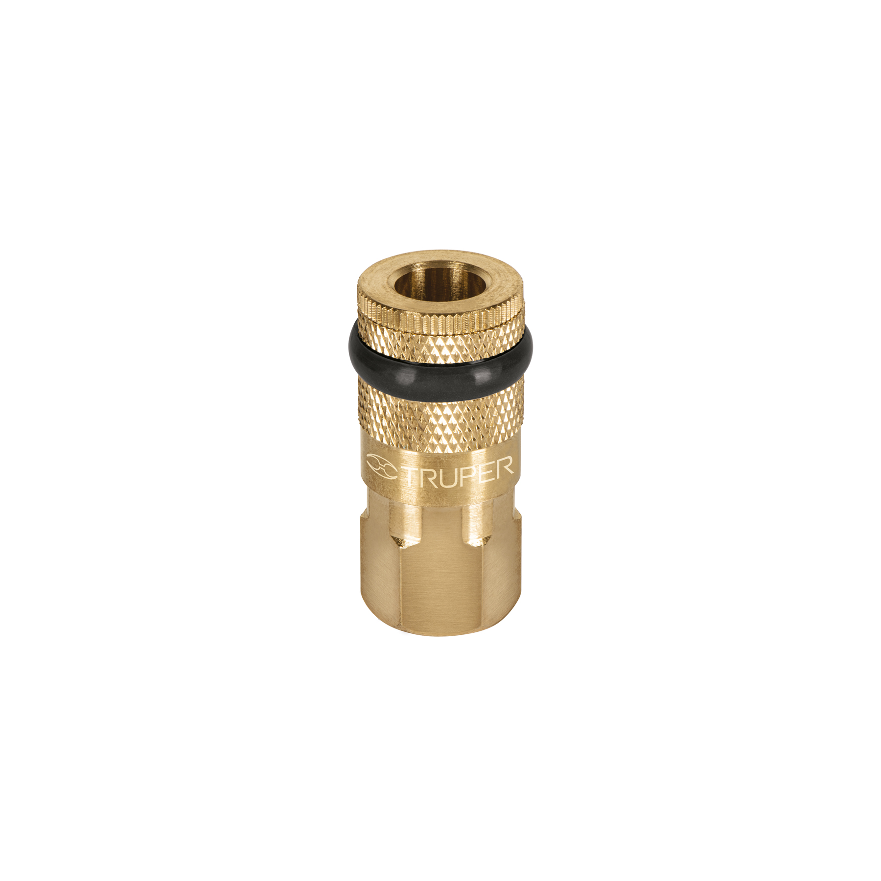 Cople rápido de latón, hembra, cuerda 1/4' NPT, TRUPER