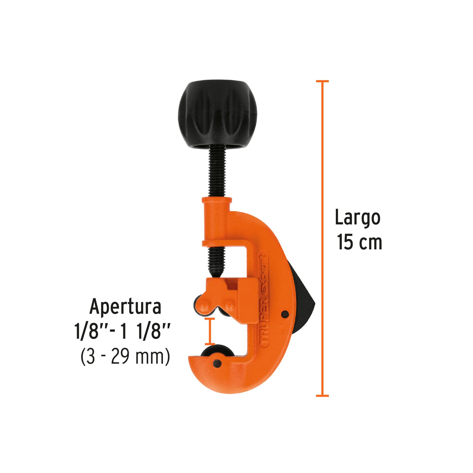 Cortador de tubo de cobre 1/8' a 1-1/8' cuchilla 20mm,Expert - Imagen 3