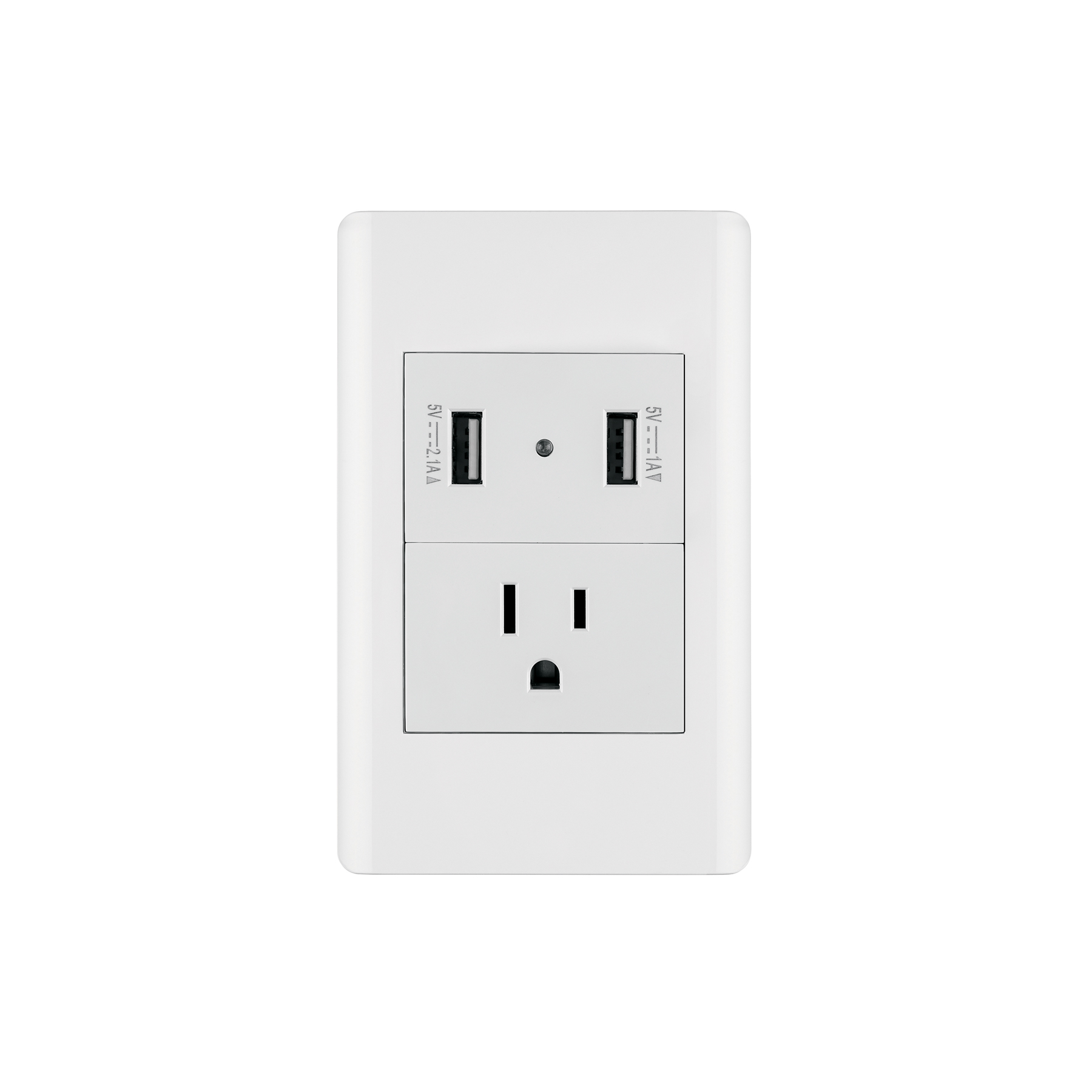 Placa armada blanca contacto y 2 puertos USB 1.5 mód, Lisboa