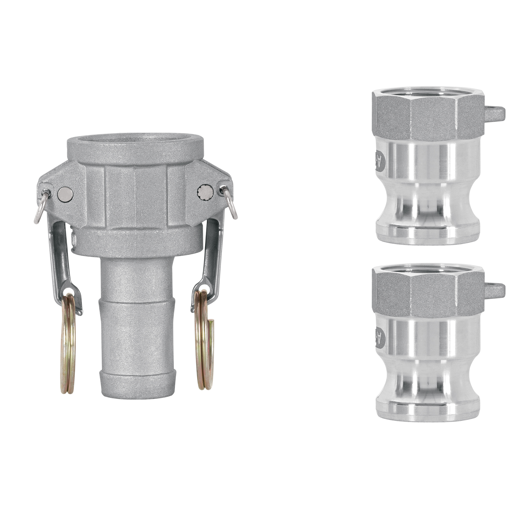 Juego de conexiones rápidas p/manguera de 1' para motobomba