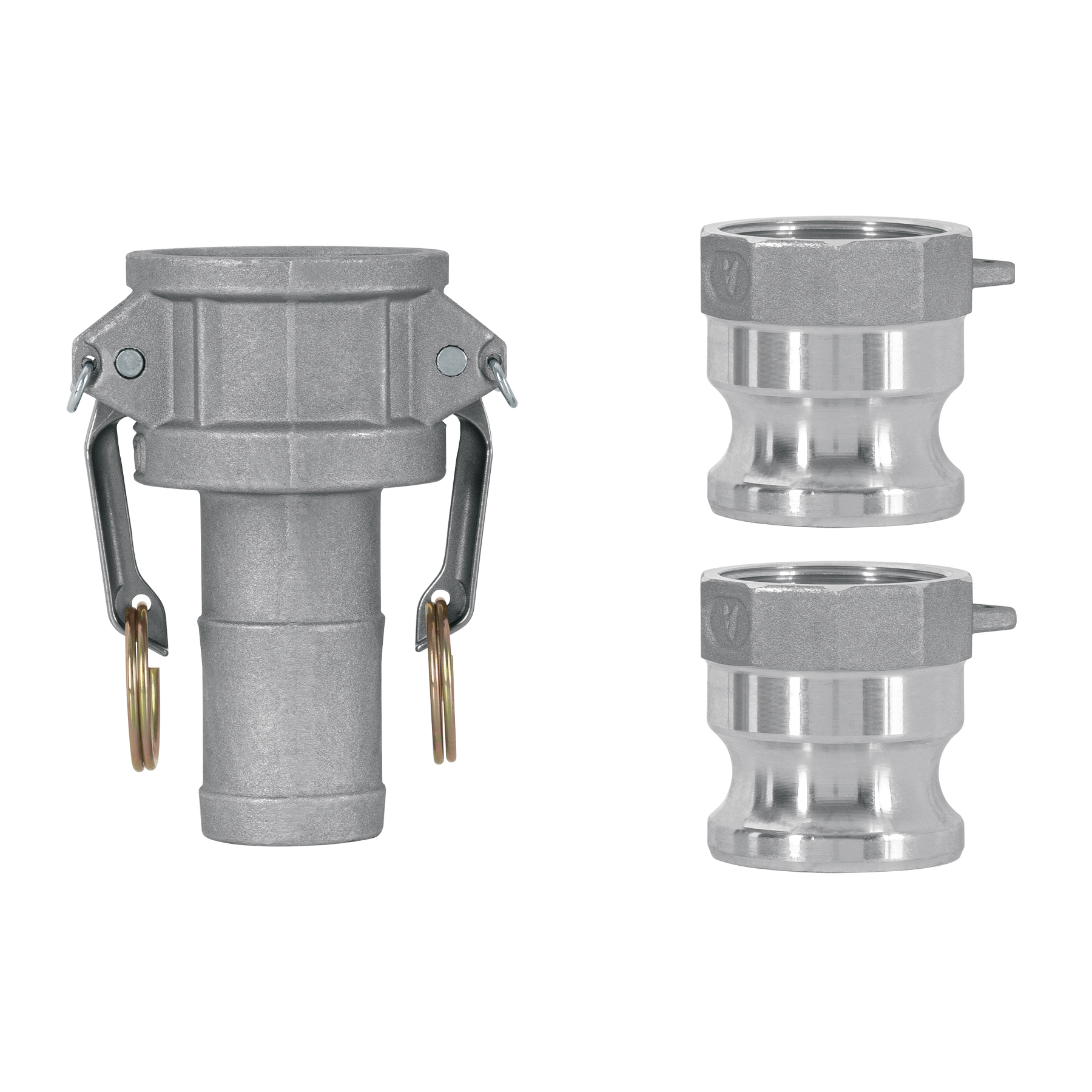 Juego de conexiones rápidas p/manguera de 1.5'para motobomba