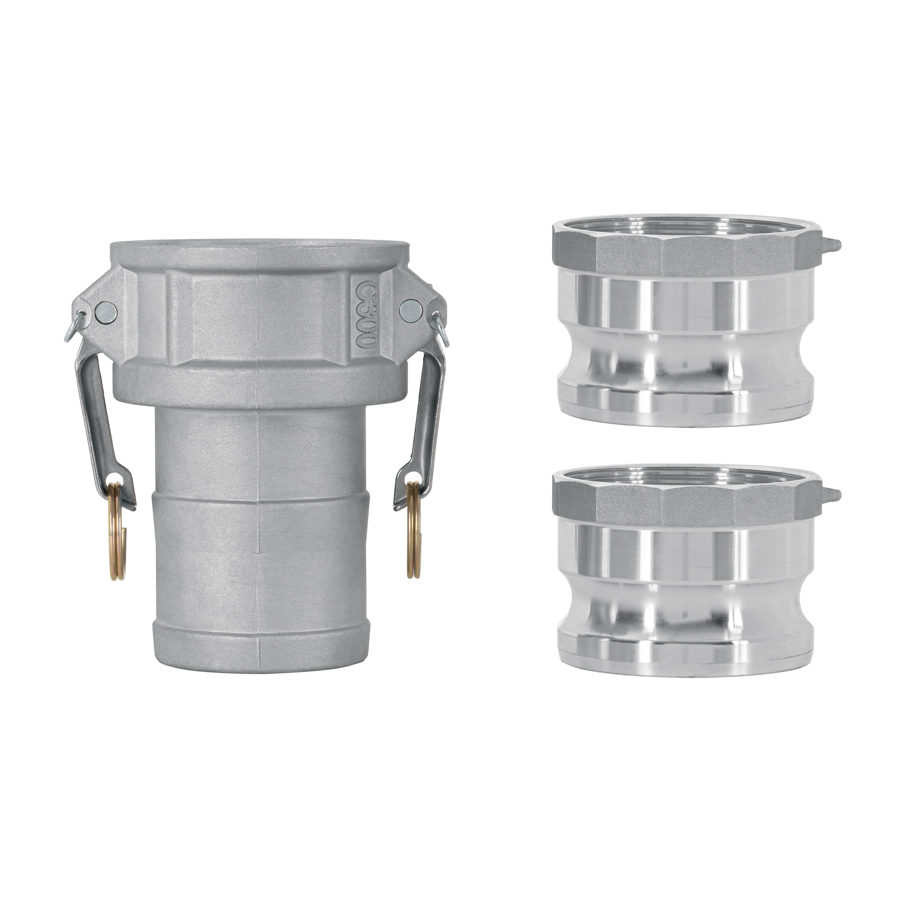 Juego de conexiones rápidas p/manguera de 3' para motobomba