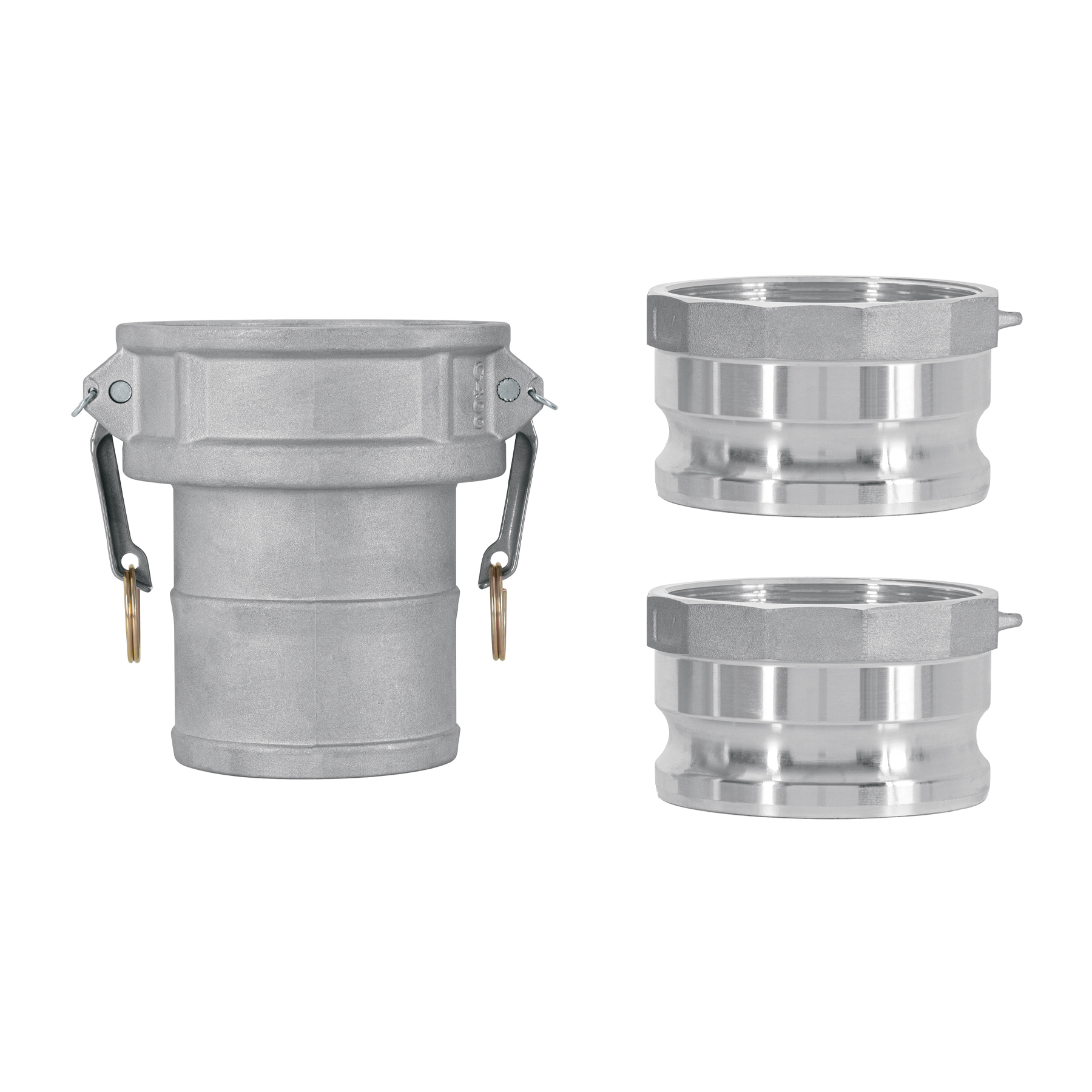 Juego de conexiones rápidas p/manguera de 4' para motobomba