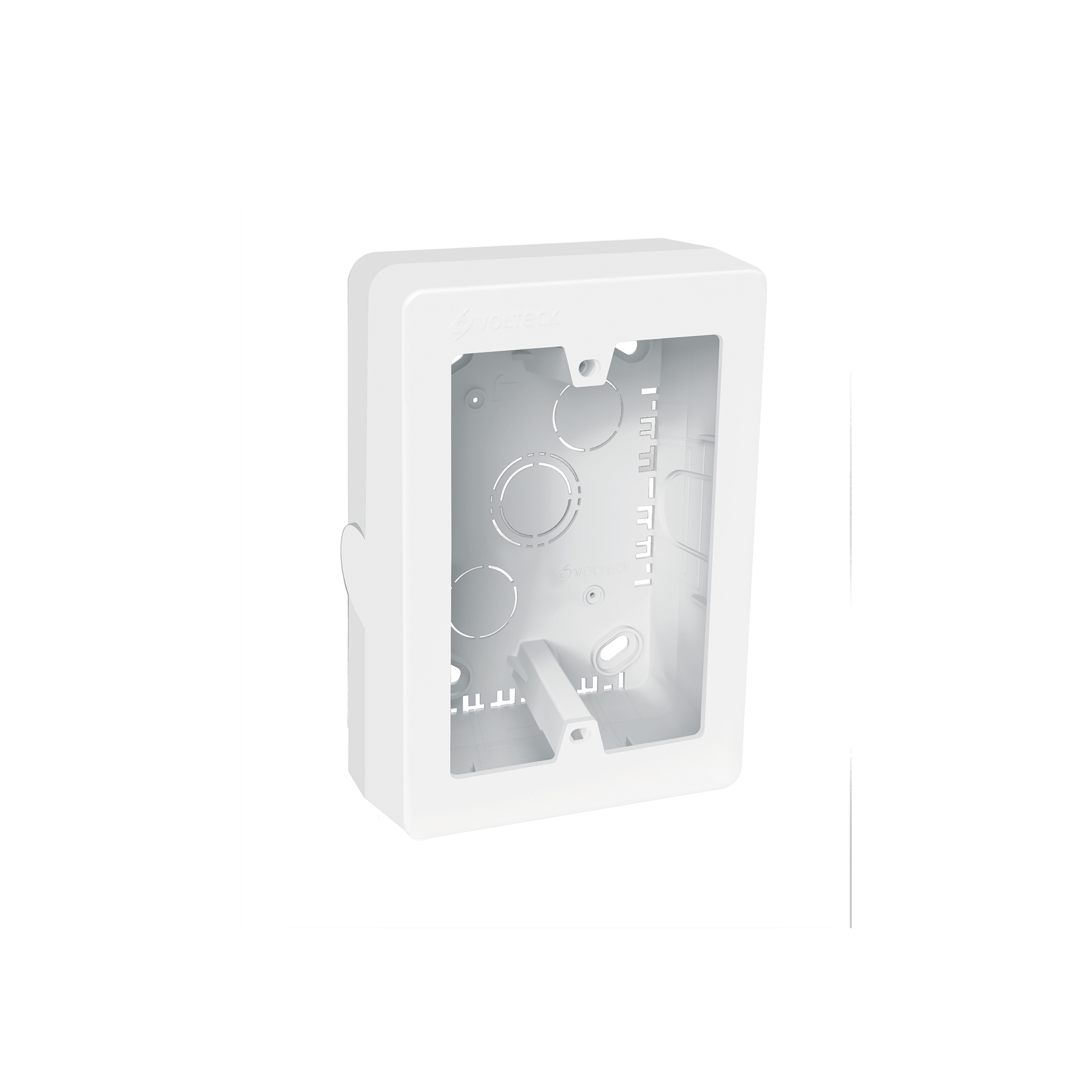 Caja de contactos para canaleta 3' x 5', blanca, Volteck