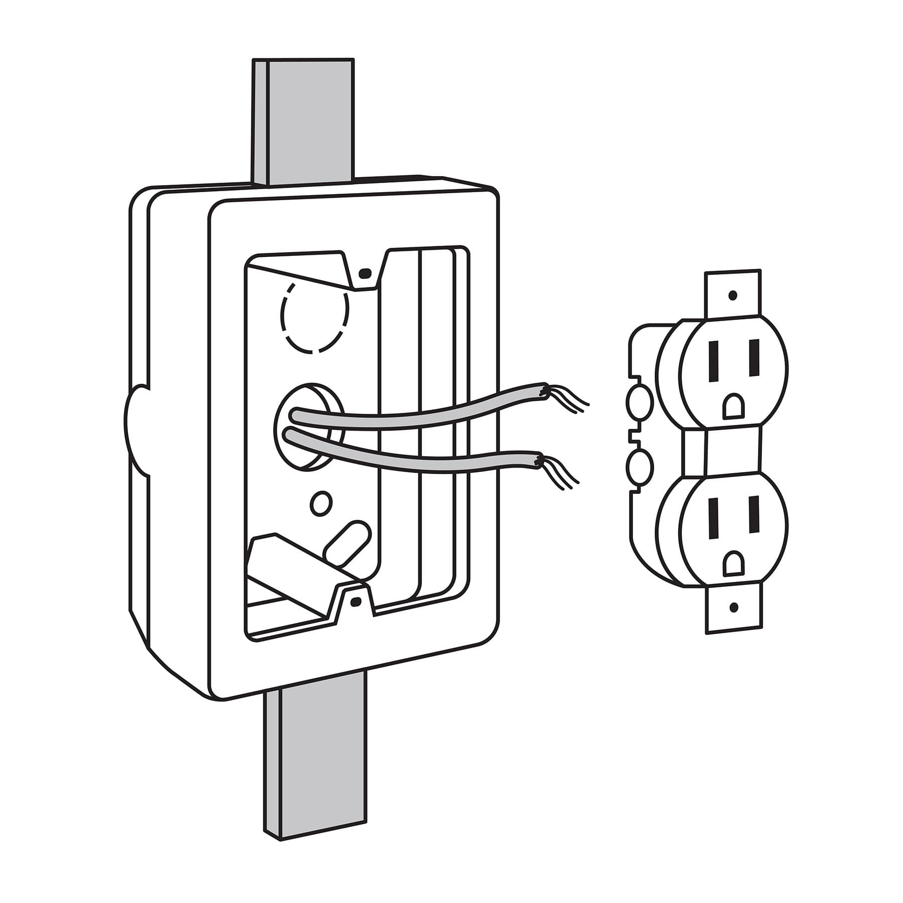 Caja de contactos para canaleta 3' x 5', blanca, Volteck - Imagen 4