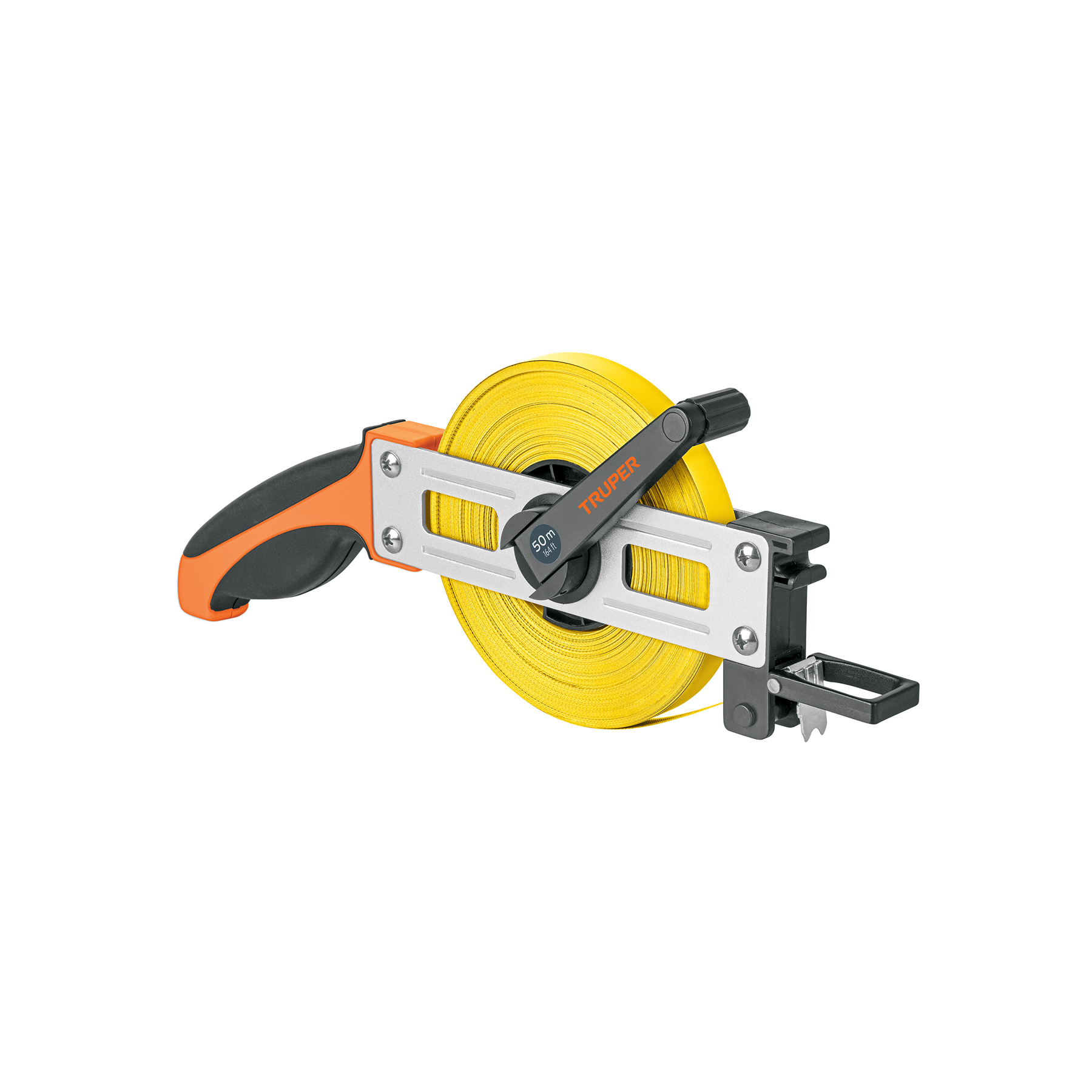 Cinta métrica larga 50 m, metálica, tipo cruceta, TRUPER