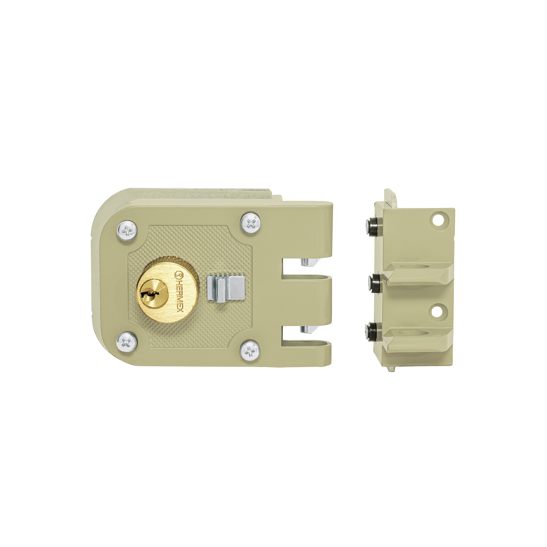 Cerradura sobreponer, puerta corrediza, clásica, derecha