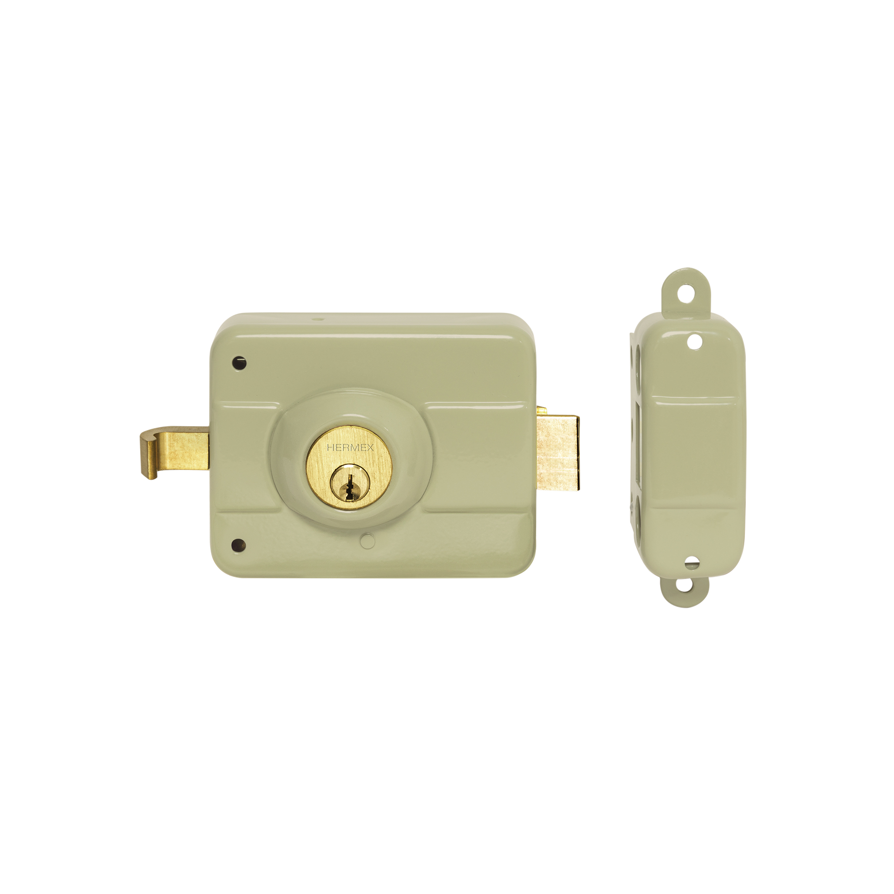 Cerradura sobreponer der 2 barras clásica, llave tradicional