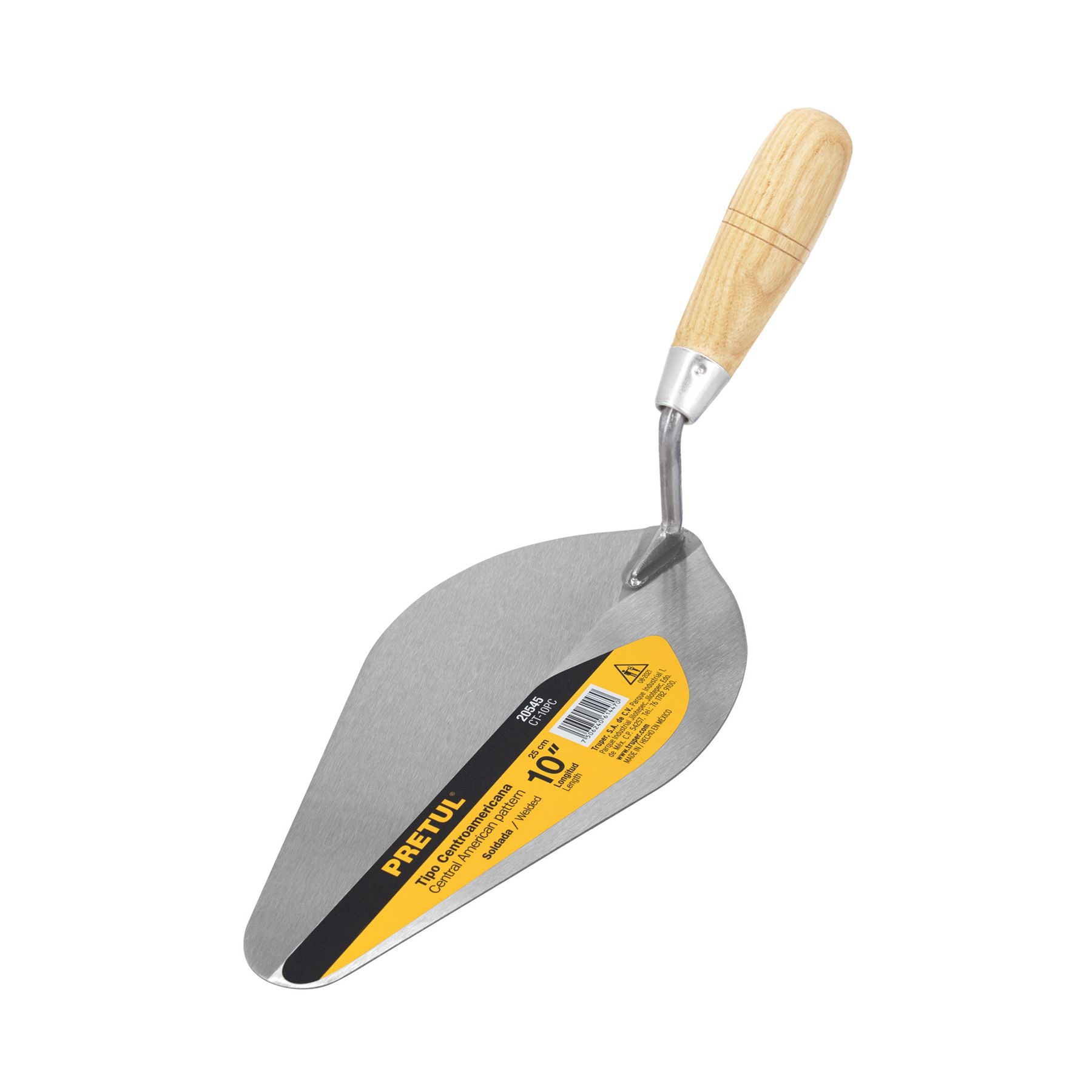 Cuchara para albañil 10' tipo Centroamericana, PRETUL
