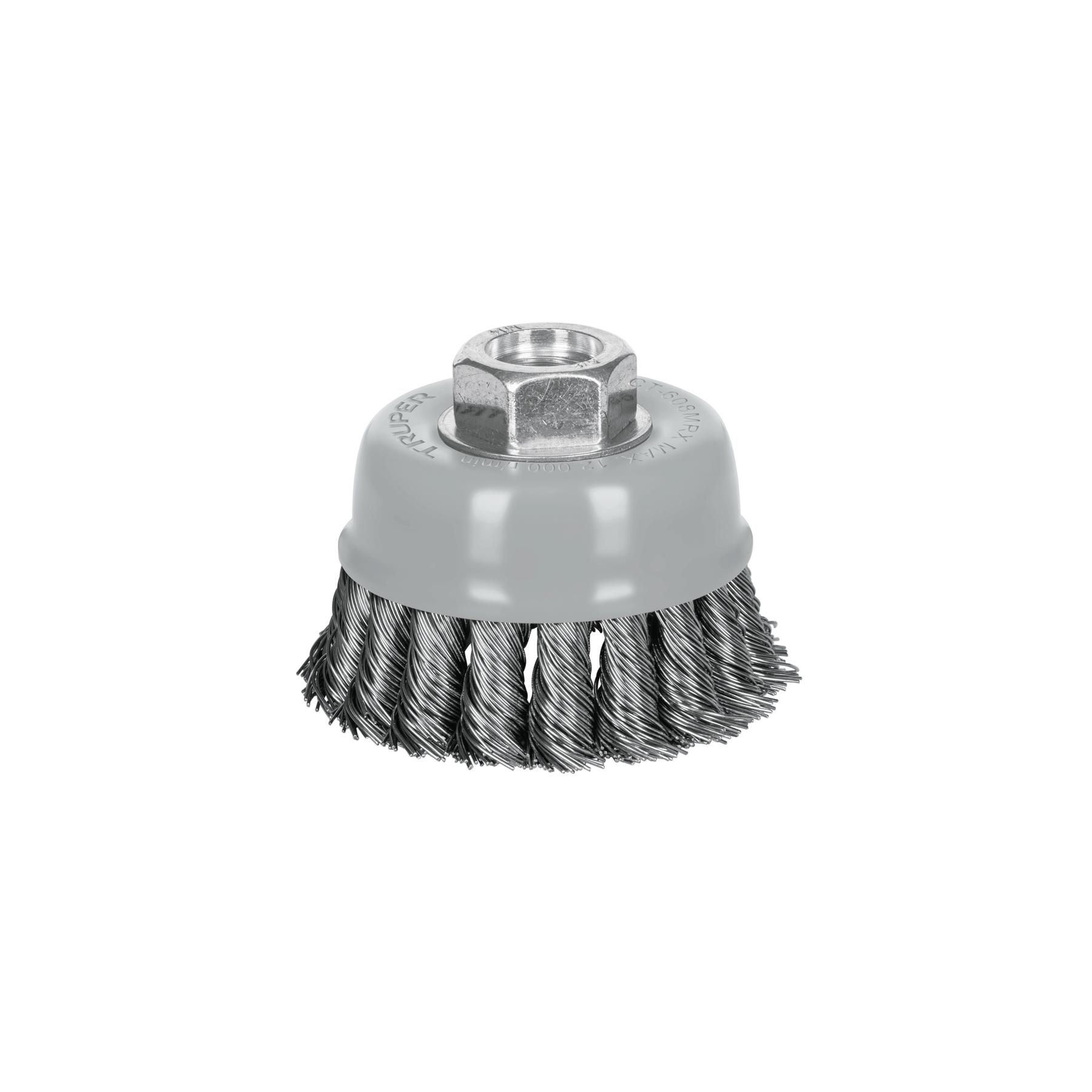 Carda copa 3' alambre trenzado grueso, Multi-rosca, Truper