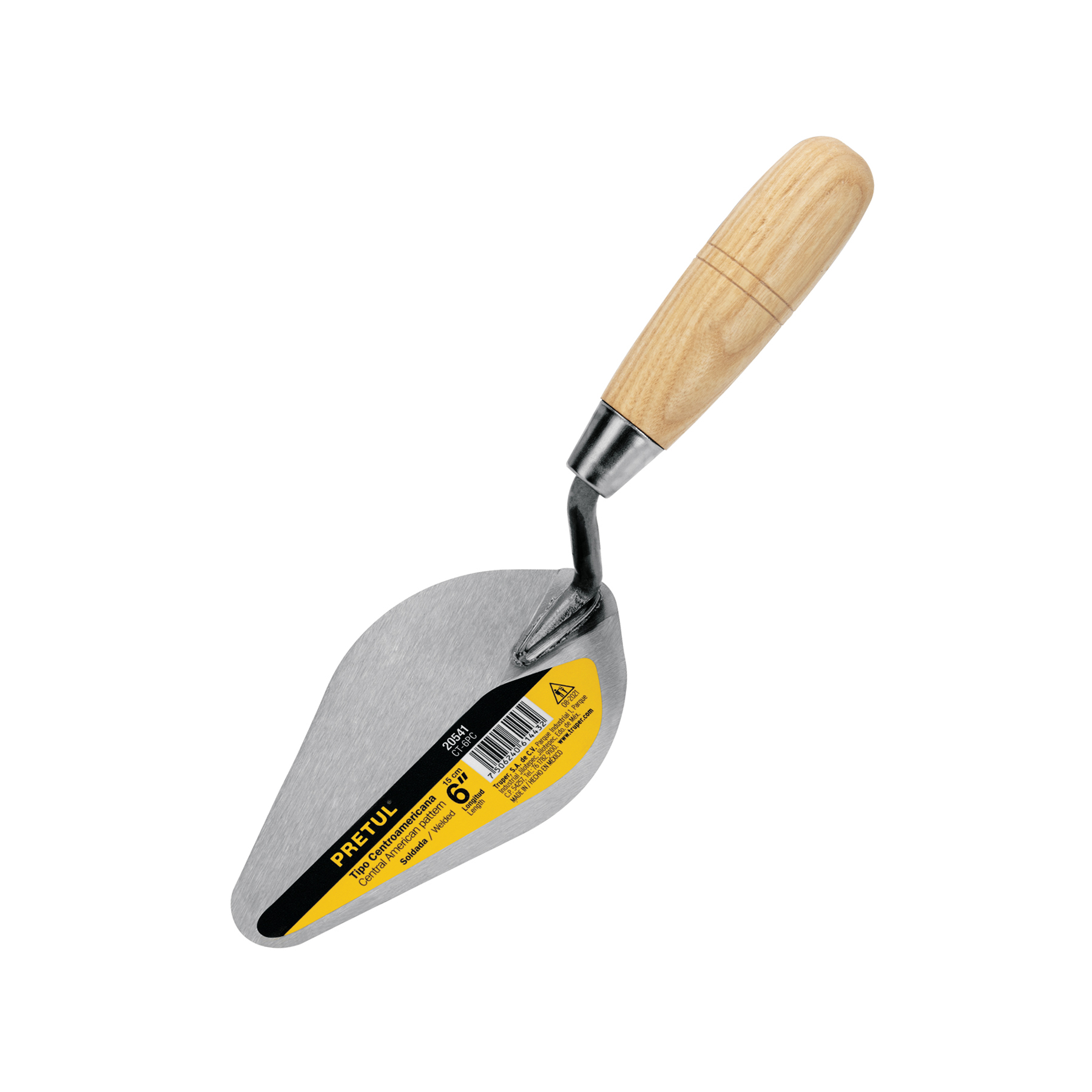 Cuchara para albañil 6' tipo Centroamericana, PRETUL