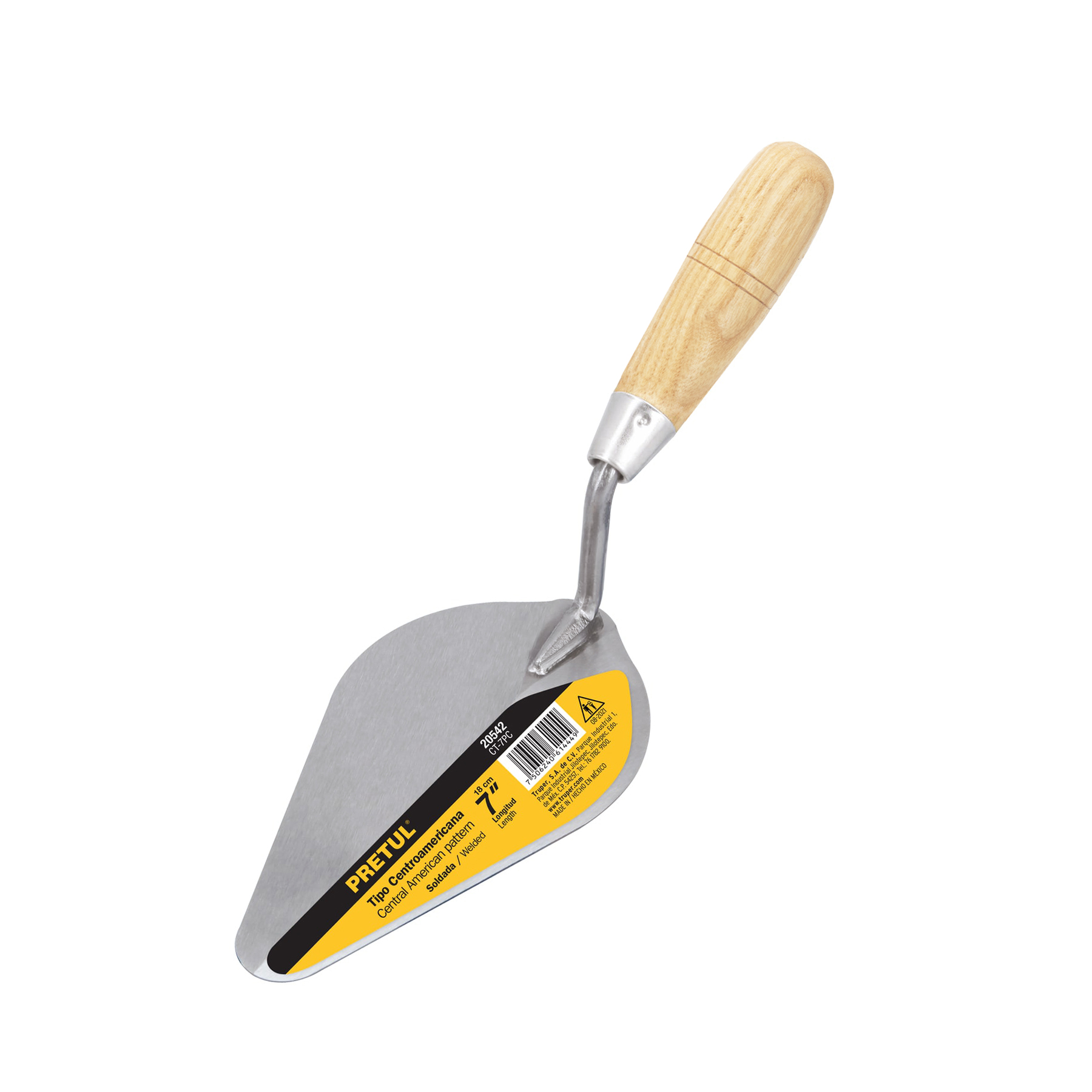 Cuchara para albañil 7' tipo Centroamericana, PRETUL