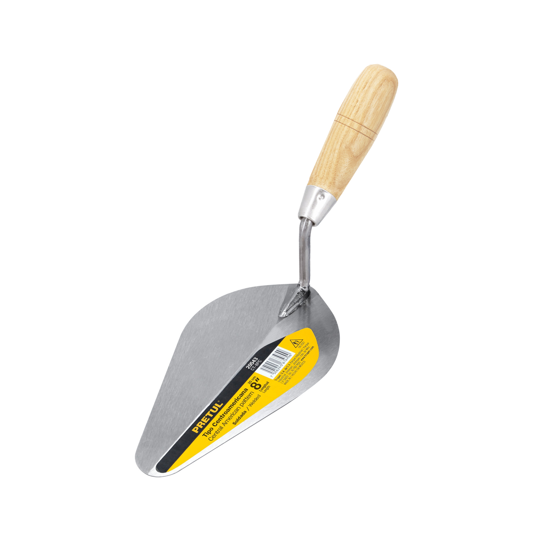 Cuchara para albañil 8' tipo Centroamericana, PRETUL