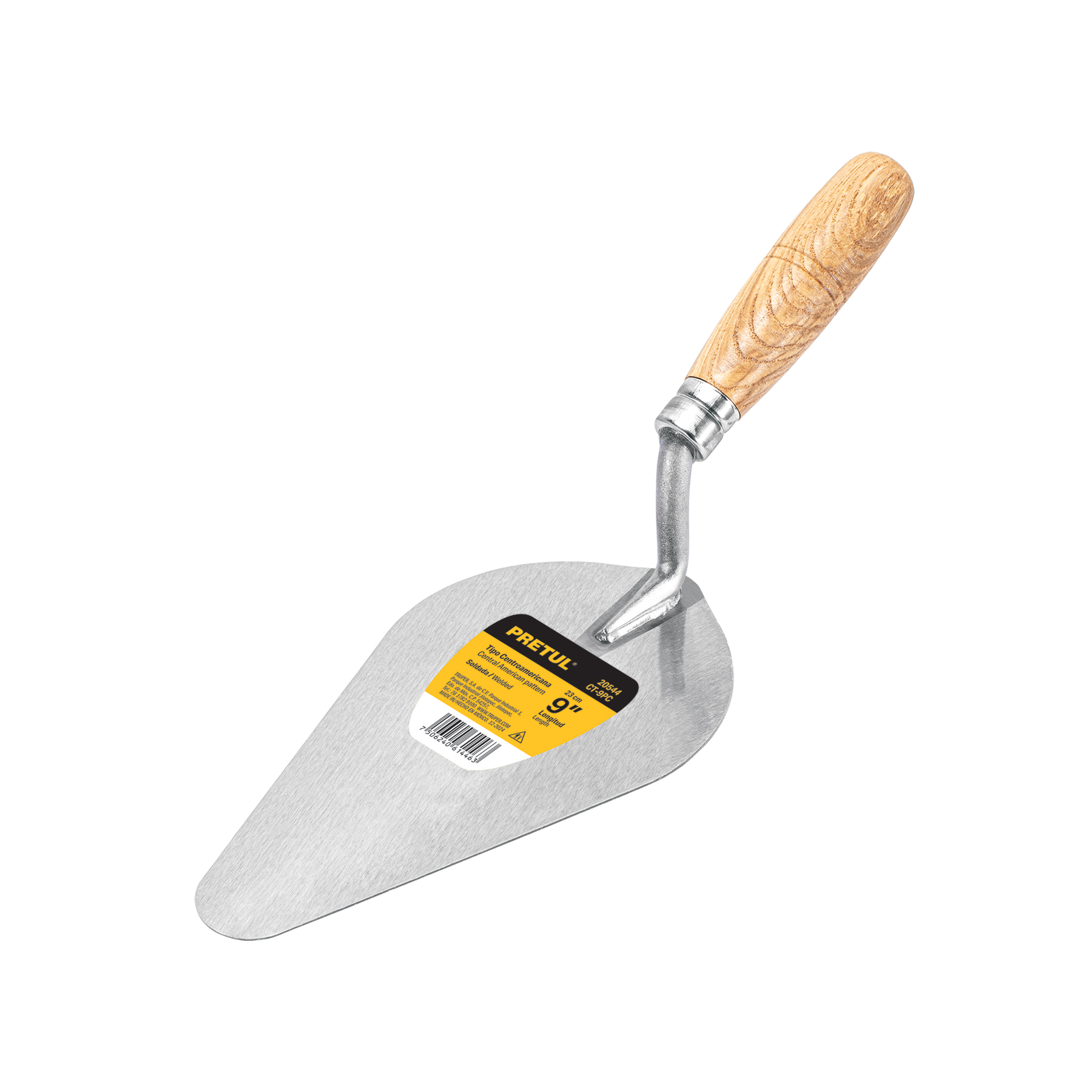 Cuchara para albañil 9' tipo Centroamericana, PRETUL