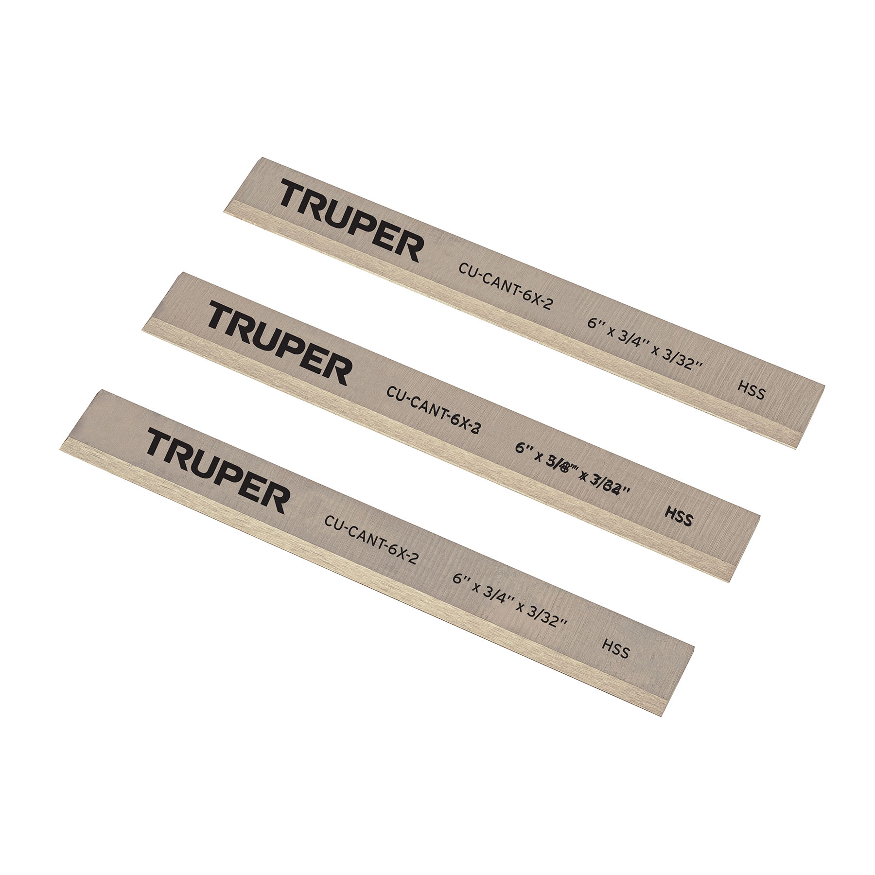 Cuchillas para canteadora CANT-6X-2, 3 pzs en caja, TRUPER