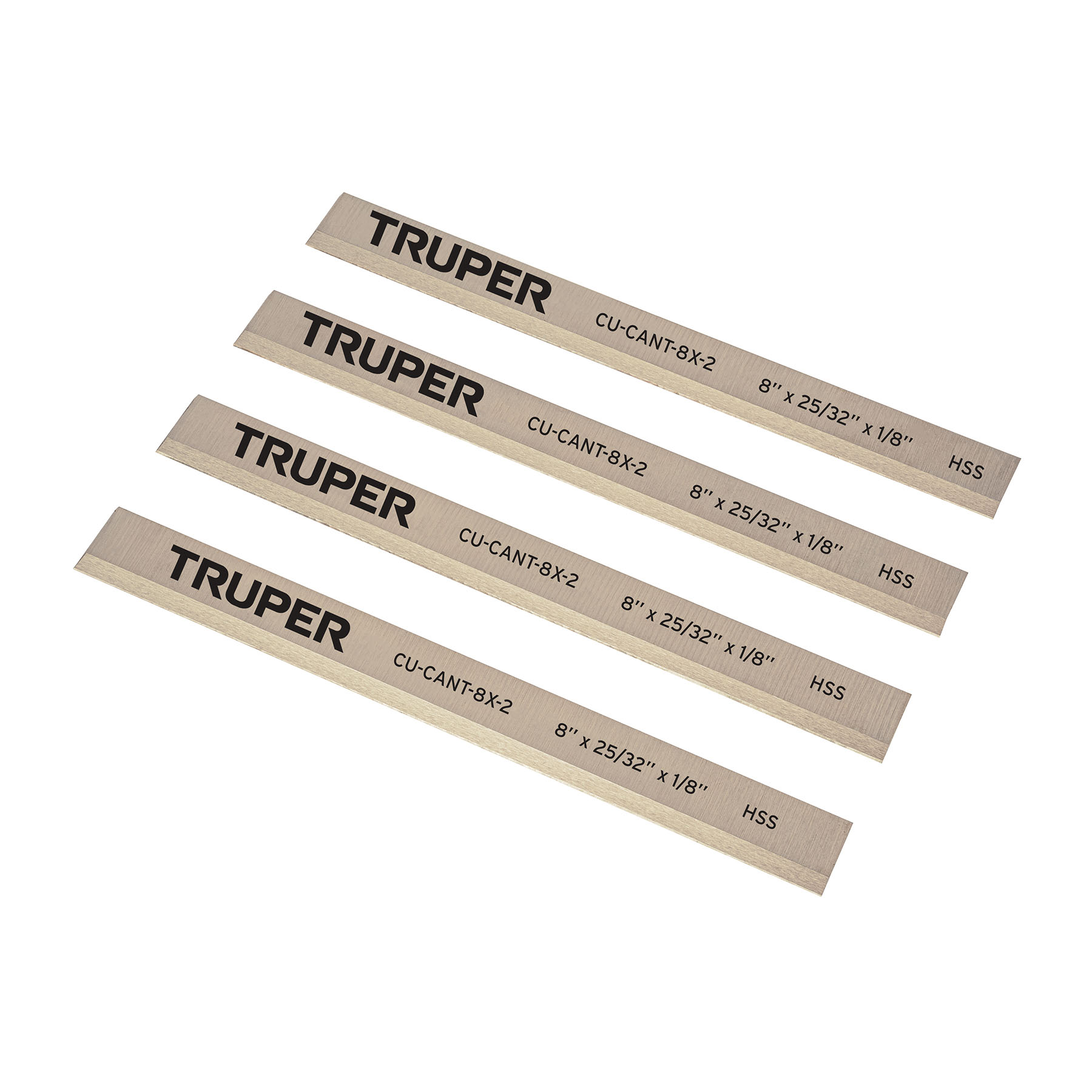 Cuchillas para canteadora CANT-8X-2, 4 pzs en caja, TRUPER