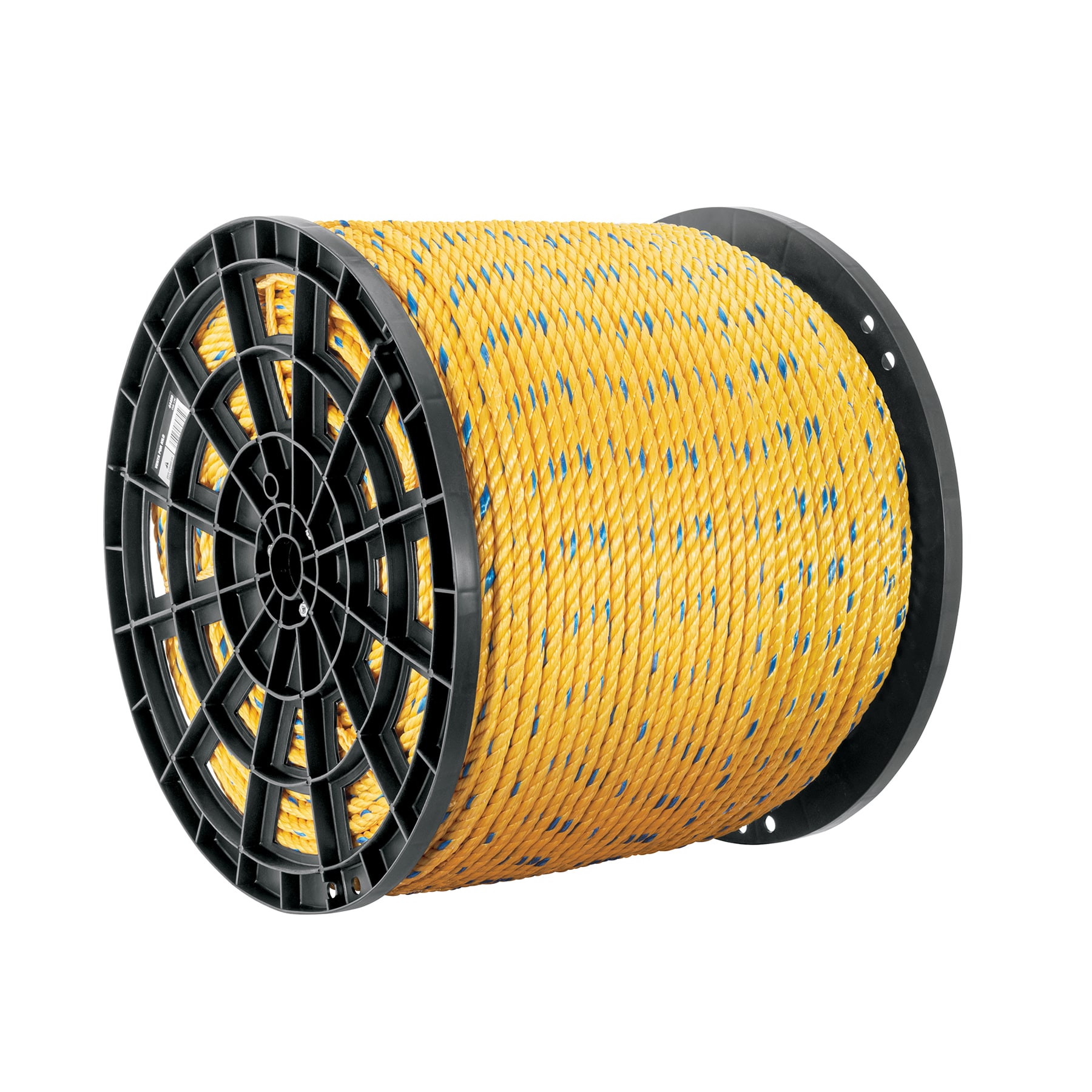 Kilo de cuerda amarilla de polipropileno 13mm, carrete 30kg