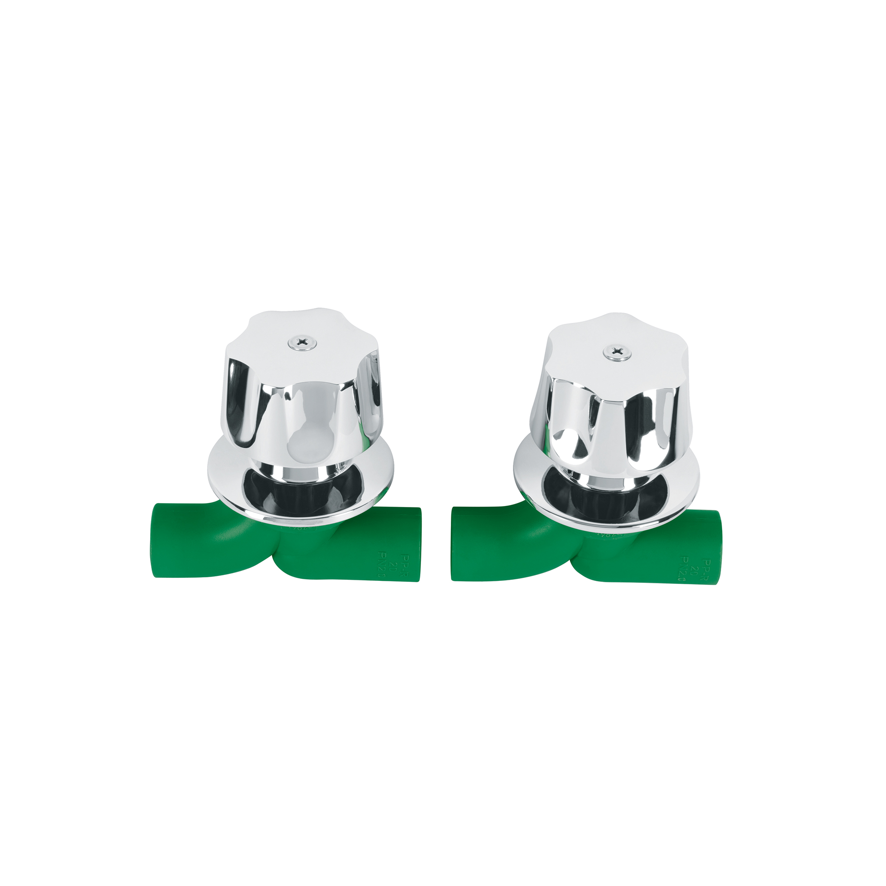 Juego de 2 llaves de empotrar PPR 1/2' con manerales, FOSET