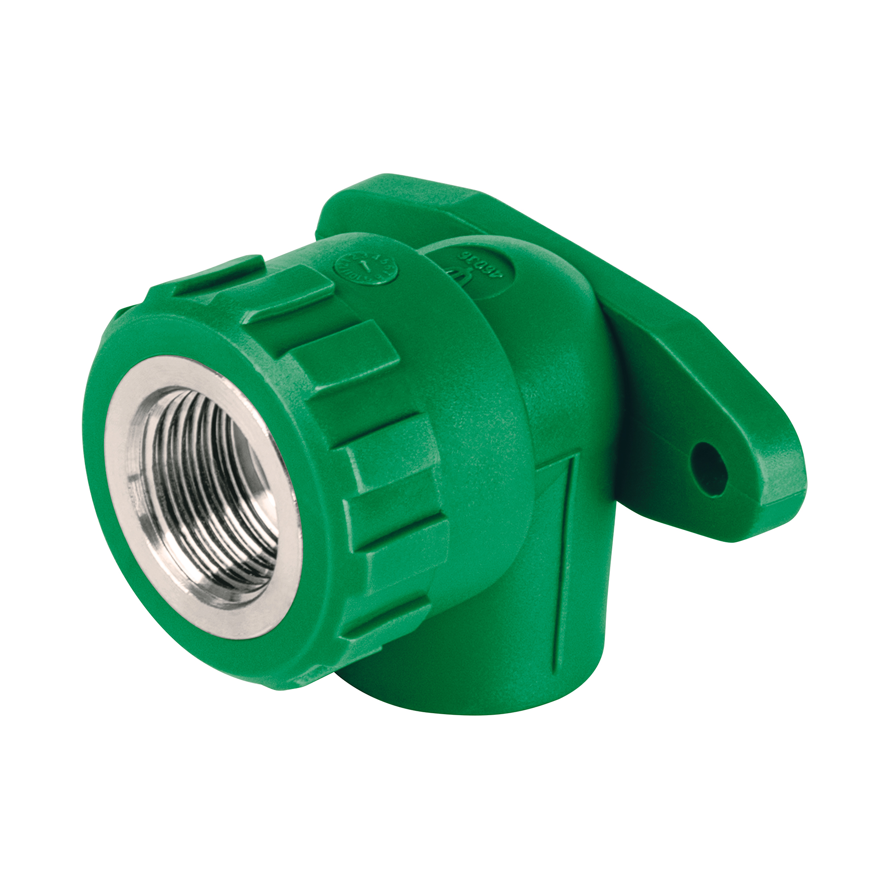 Codo oreja 90° PPR, 1/2', hembra con inserto metálico, Foset