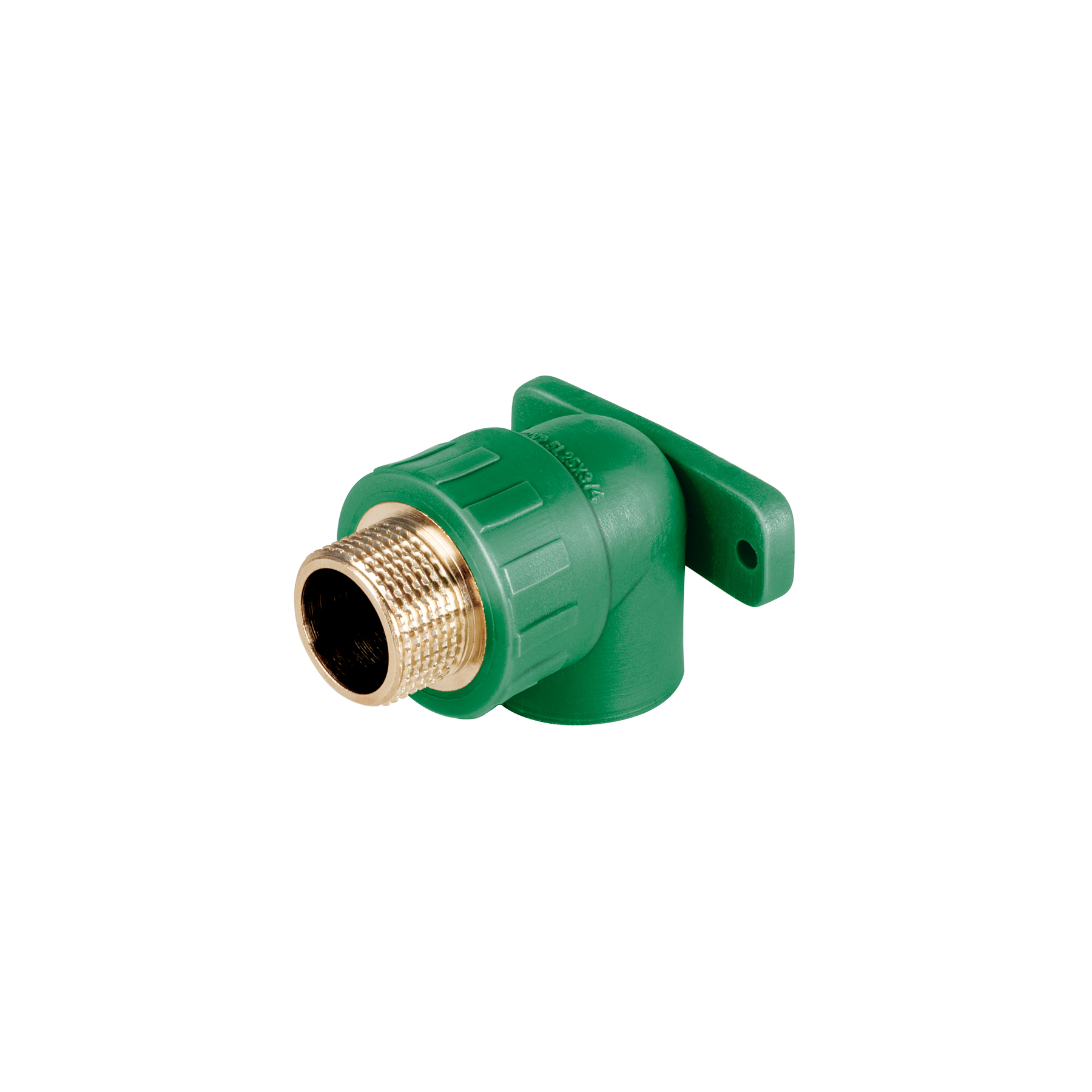 Codo oreja 90° PPR,  3/4', macho con inserto metálico, Foset