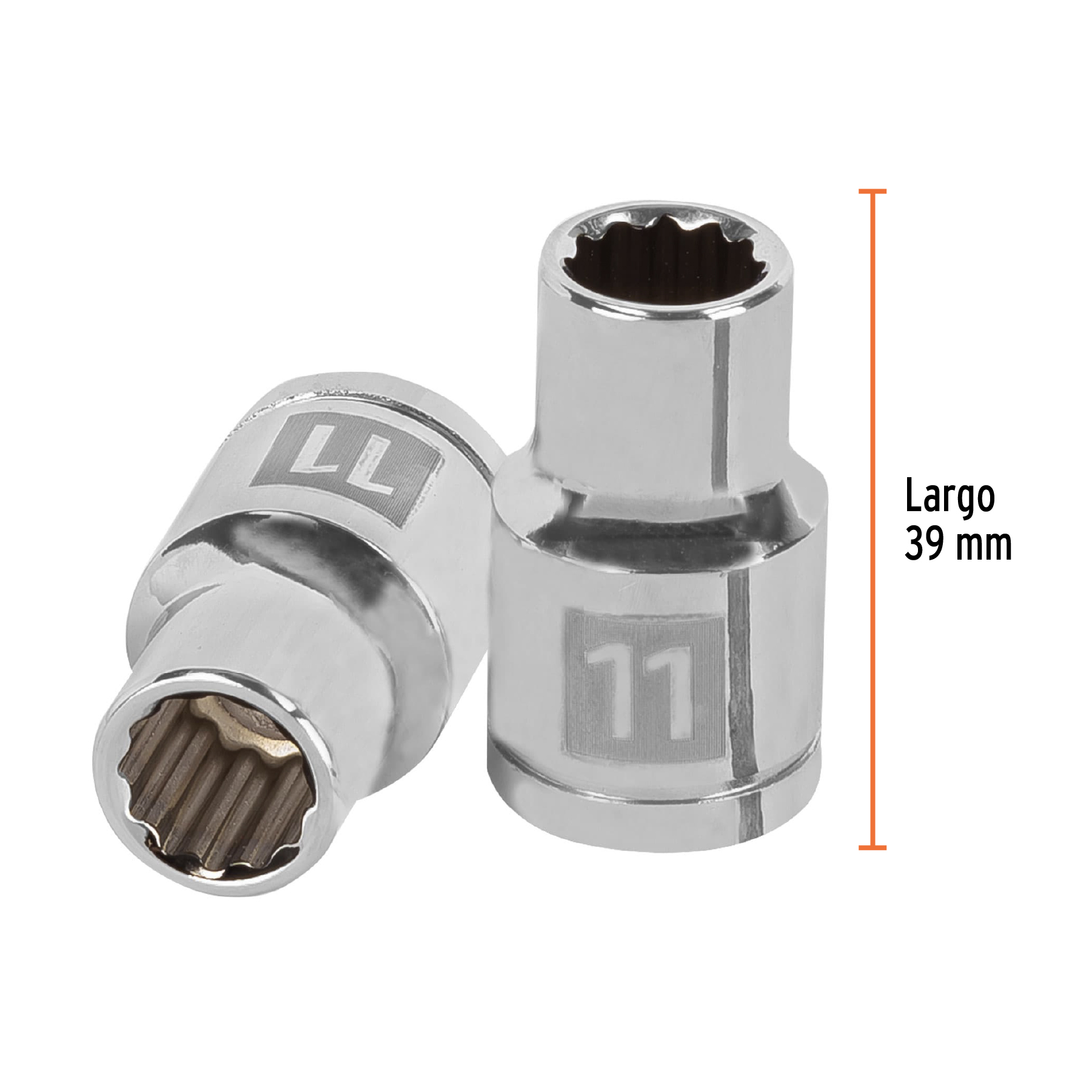 Dado de 11 mm, 12 puntas, cuadro 1/2', Truper - Imagen 3