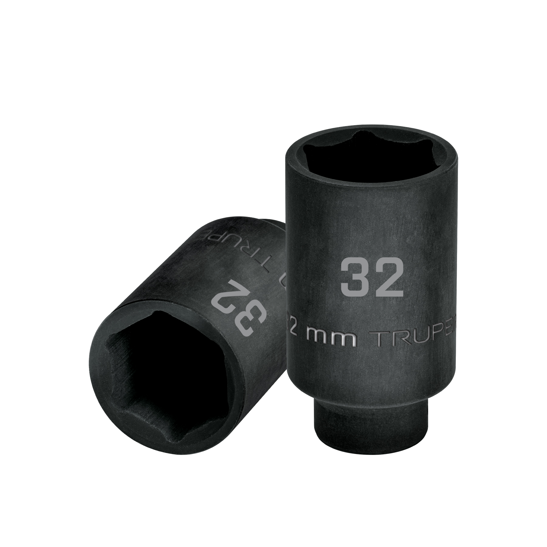 Dado largo impacto de 32 mm, 6 puntas, cuadro 1/2', Truper