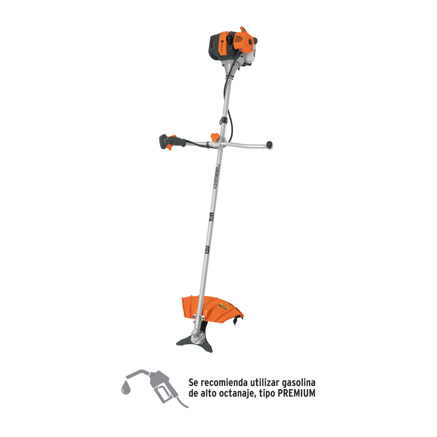 Desmalezadora a gasolina 43 cc mango 'bici', 18' corte