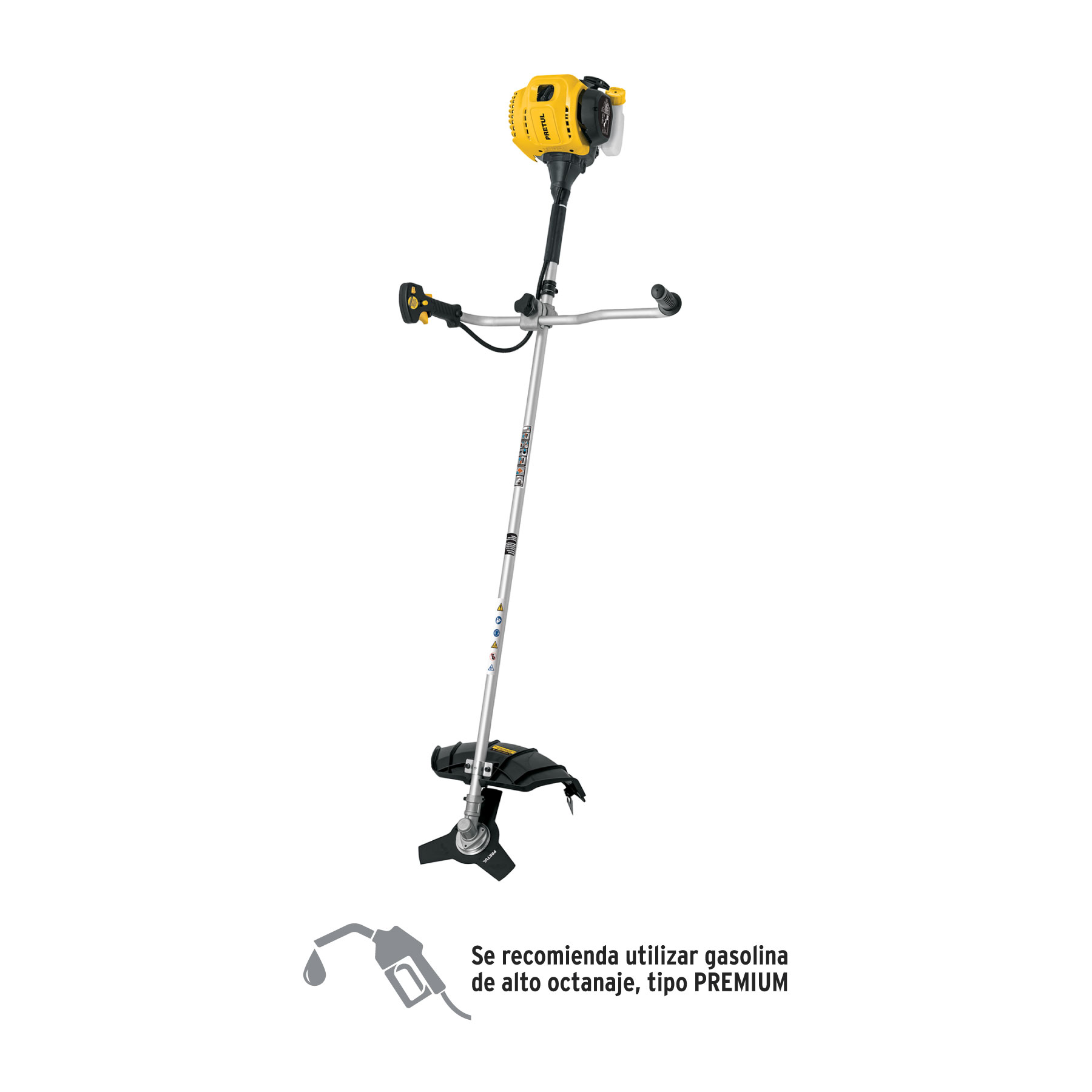 Desmalezadora a gasolina 52 cc mango tipo 'bici' , Pretul