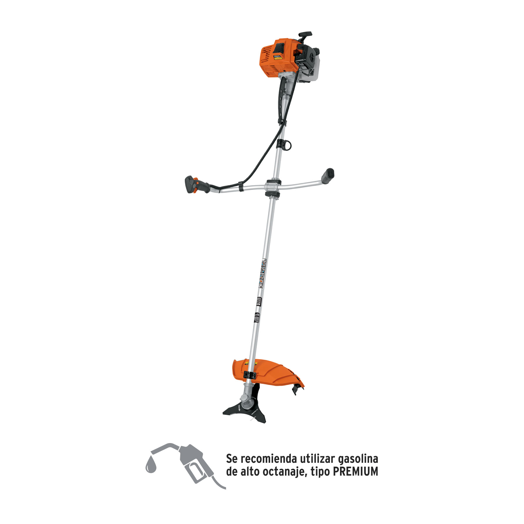 Desmalezadora a gasolina 63 cc mango tipo 'bici', 17' corte